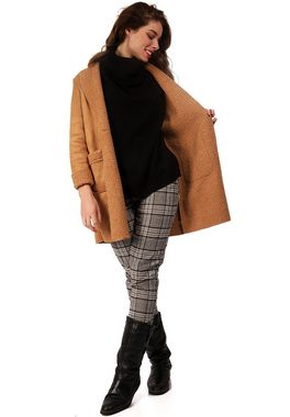 YC Fashion & Style Cabanjacke Jacke Kurzmantel Caban gefüttert mit Teddyplüsch One Size (1-St) keine Angabe