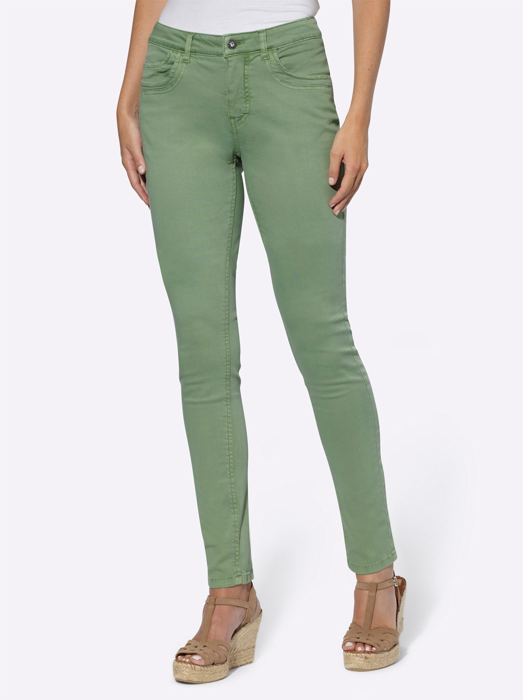 Bequeme Jeans Twill-Hose normal