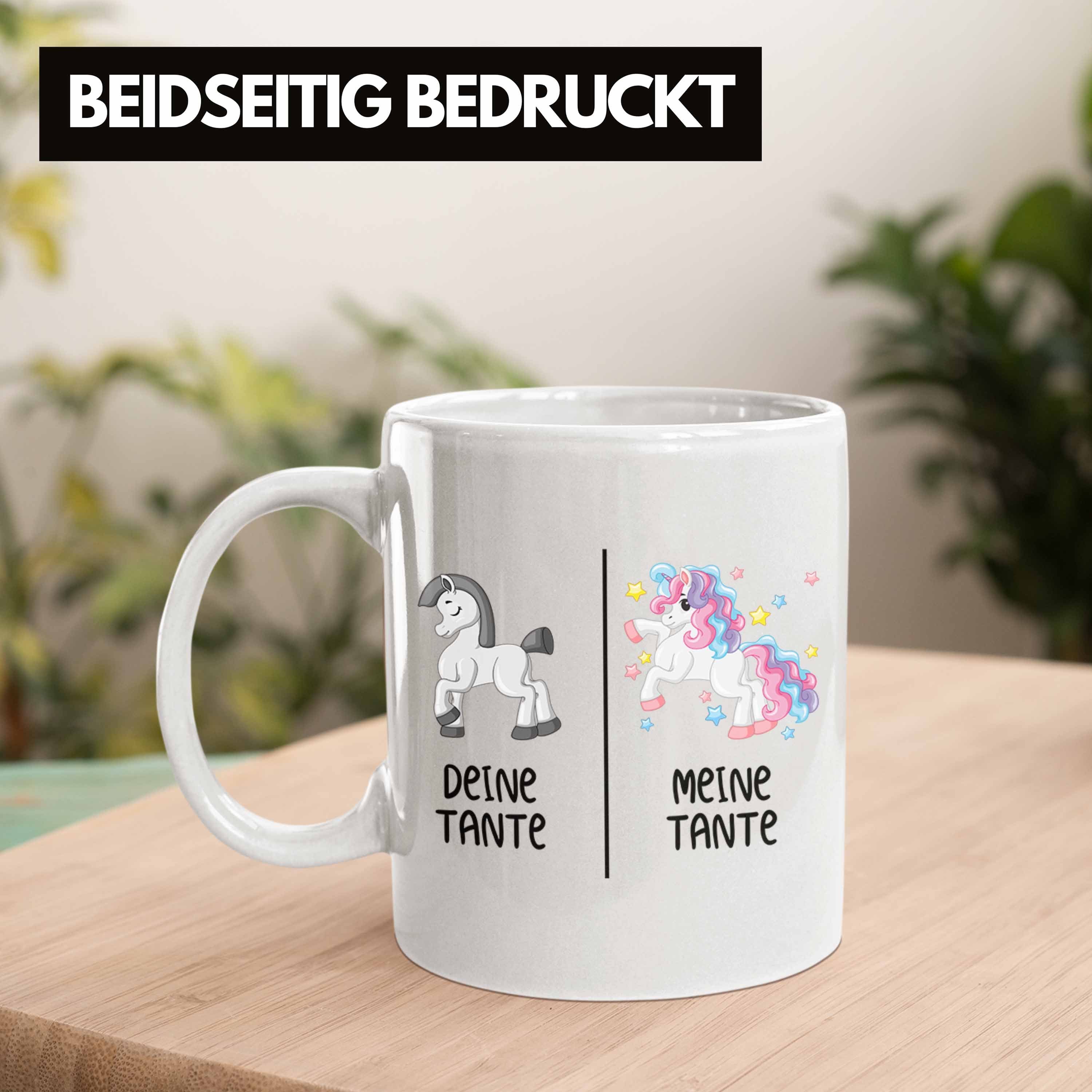 für Tasse Tante Einhorn Coole Weiss Trendation mit Kaffeetasse Spruch Beste Tante Tasse Geschenk Trendation Tante -
