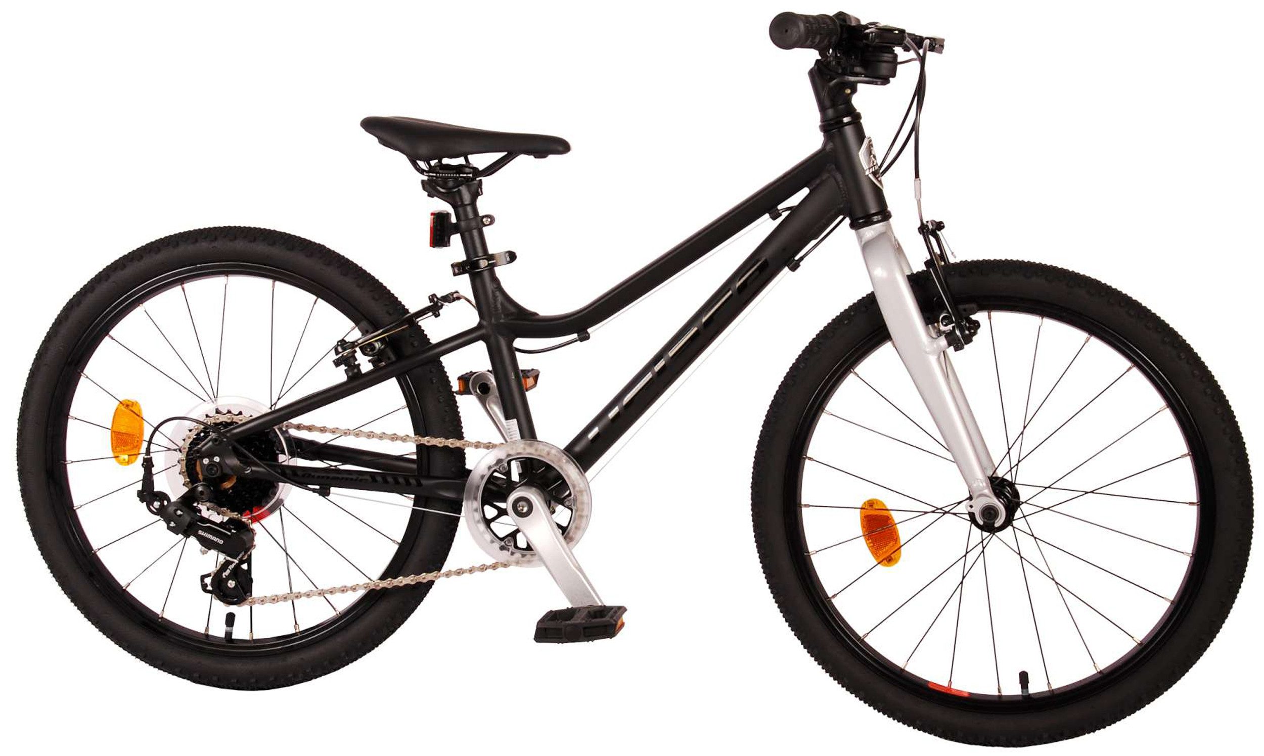 TPFSports Kinderfahrrad Volare Dynamic 20 Zoll mit 2 Handbremsen, 7 Gang, (Jungsfahrrad - Jungen Kinderrad - 7 Gänge - Sicherheitsgriffe), Kinderfahrrad 20 Zoll mit 7 Gänge - Kinder Jugend Fahrrad Schwarz