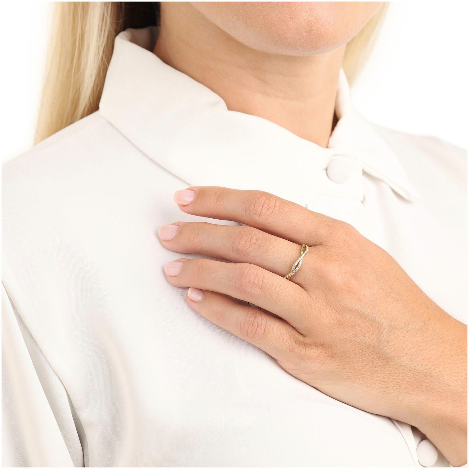 Amor Fingerring, mit Zirkonia (synth)