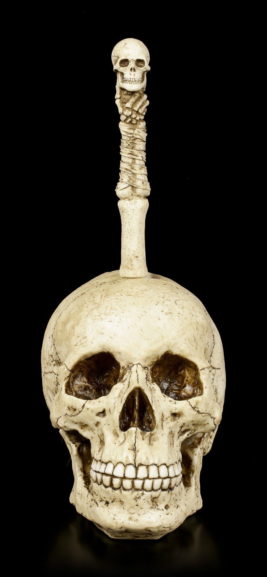 Figuren Bones Skull Gothic - Totenkopf WC-Reinigungsbürste Toilettenbürste - Shop GmbH and Dekoration - Veronese