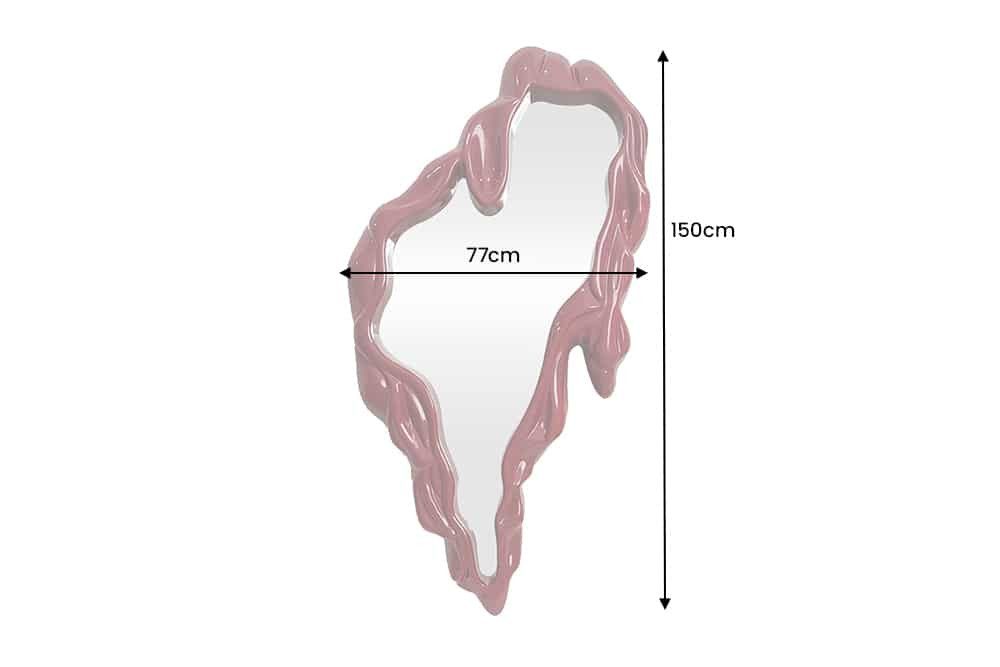 riess-ambiente Wandspiegel FLUIDUM 150cm rot – organisch, vertikal, Modern Barock-Accessoire (Einzelartikel, 1-St), ausdrucksstarker Spiegel – ideal für moderne Räume als Eyecatcher