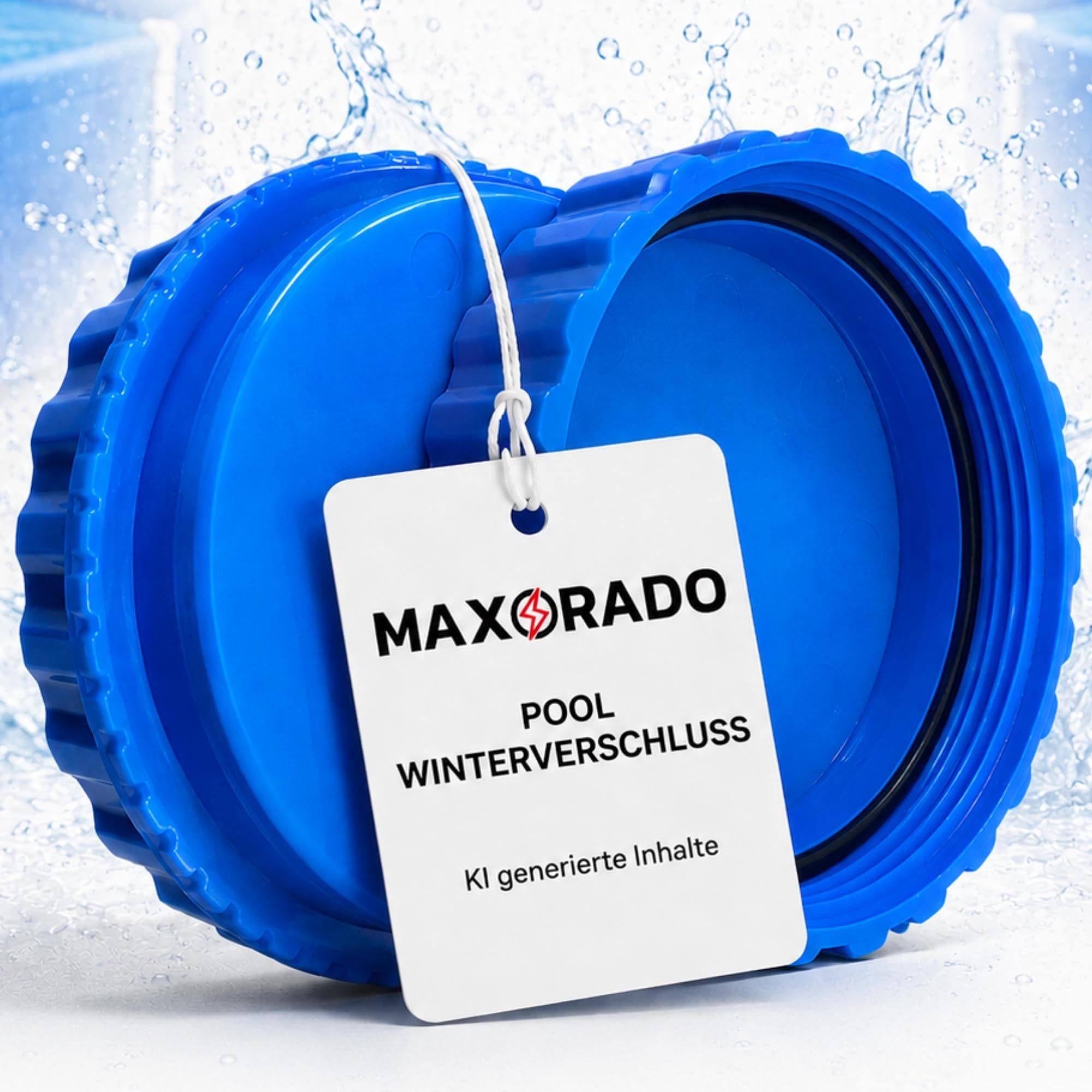 Maxorado Poolschlauch 2 Winterverschluss passend für Intex Bestway Pool Pools Winter Kappe