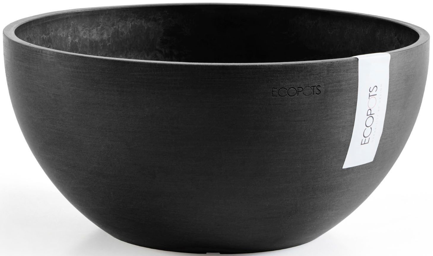 ECOPOTS Blumentopf BRUSSELS Dark Grey, BxTxH: 25x25x12 cm