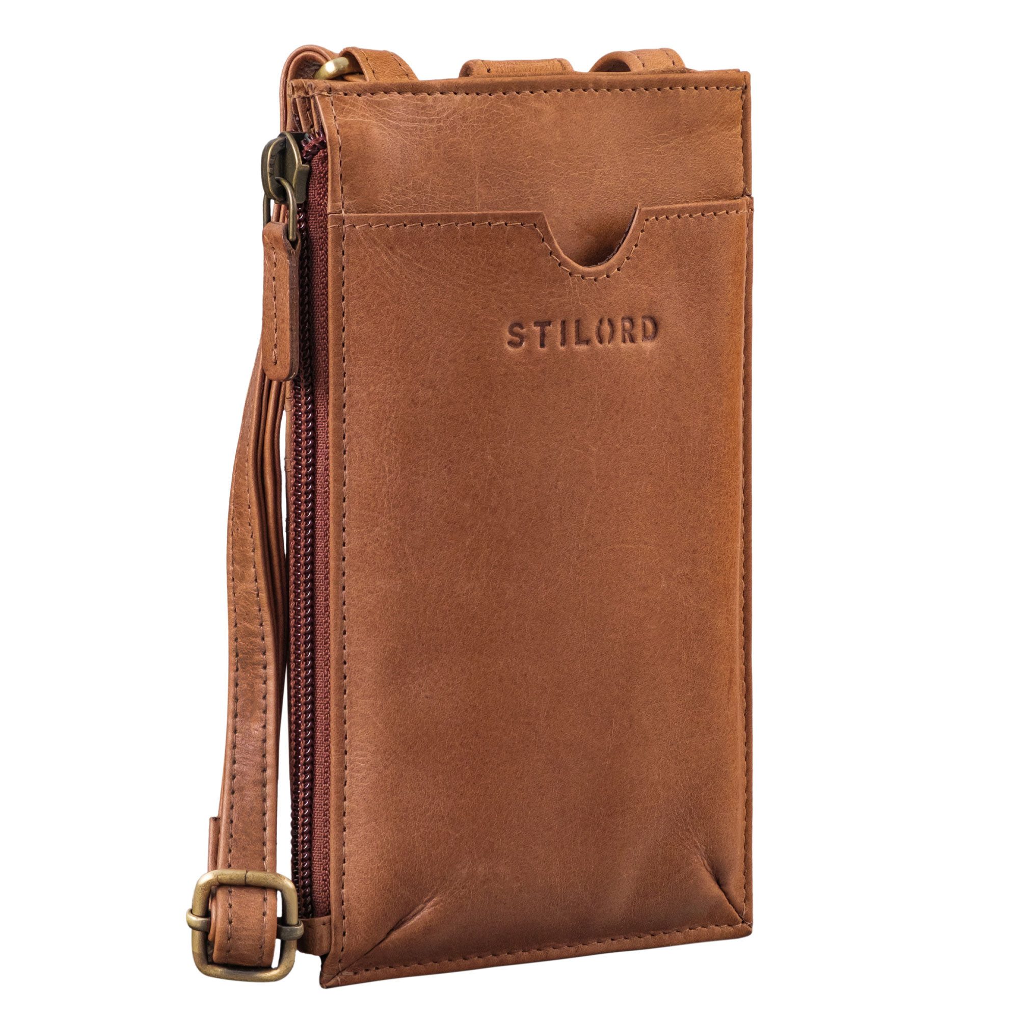 Handtasche "Tali" 3-in-1 Leder Handytasche mit Geldbörse zum Umhängen für Damen