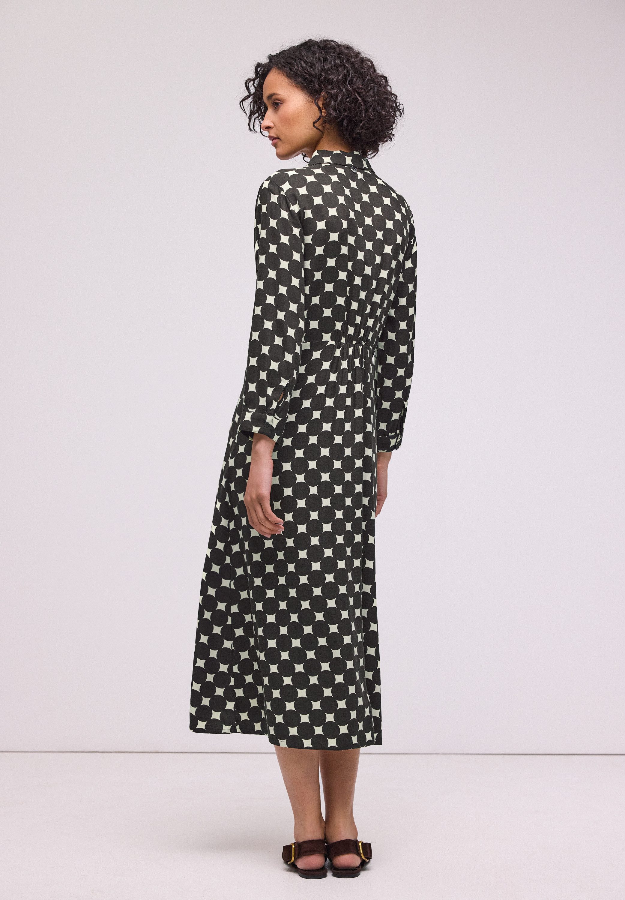 STREET ONE Blusenkleid mit Punktemuster