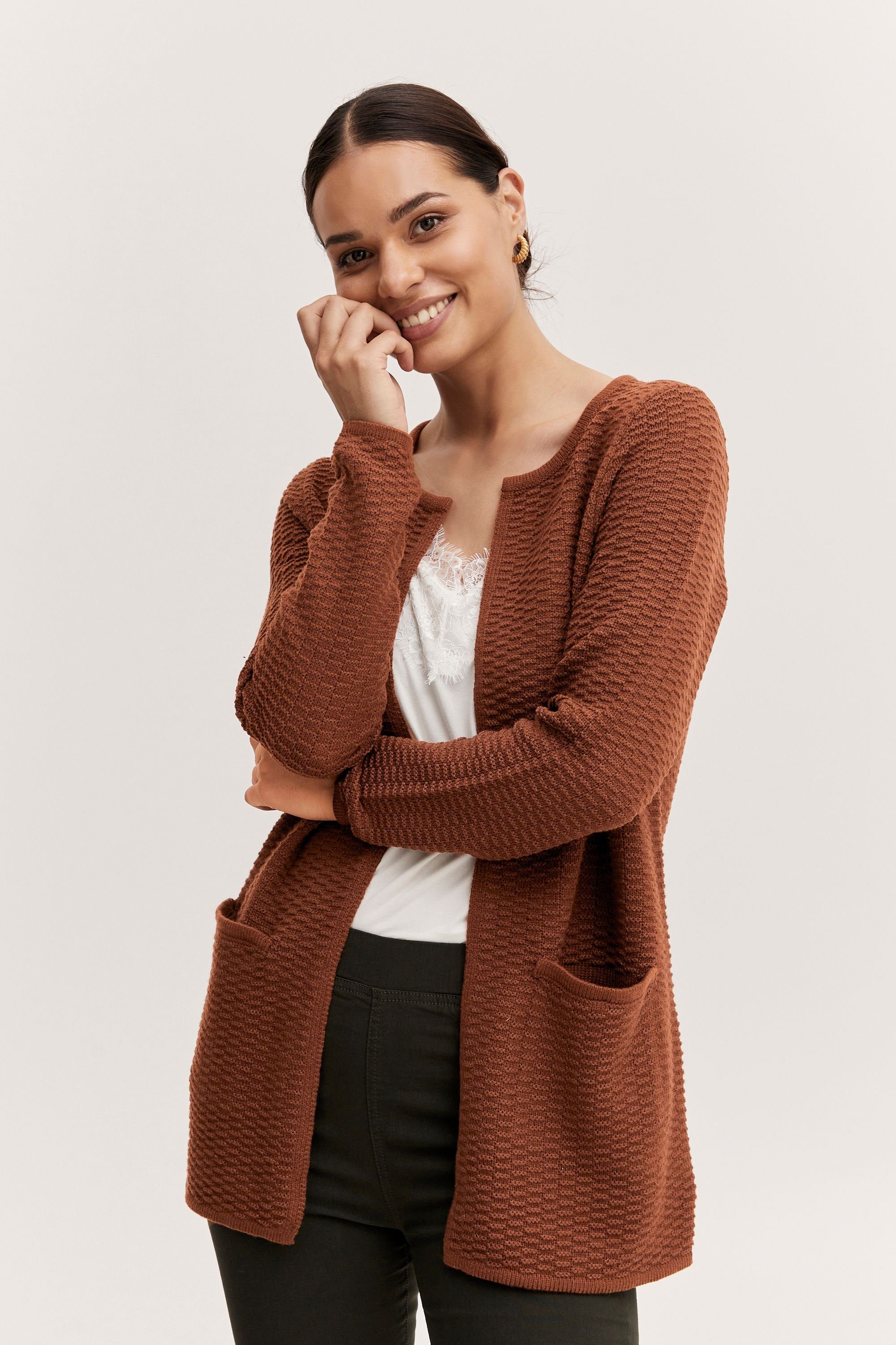 b.young Strickjacke BYMANJA 20811904 Brunette CARDIGAN - (191235)