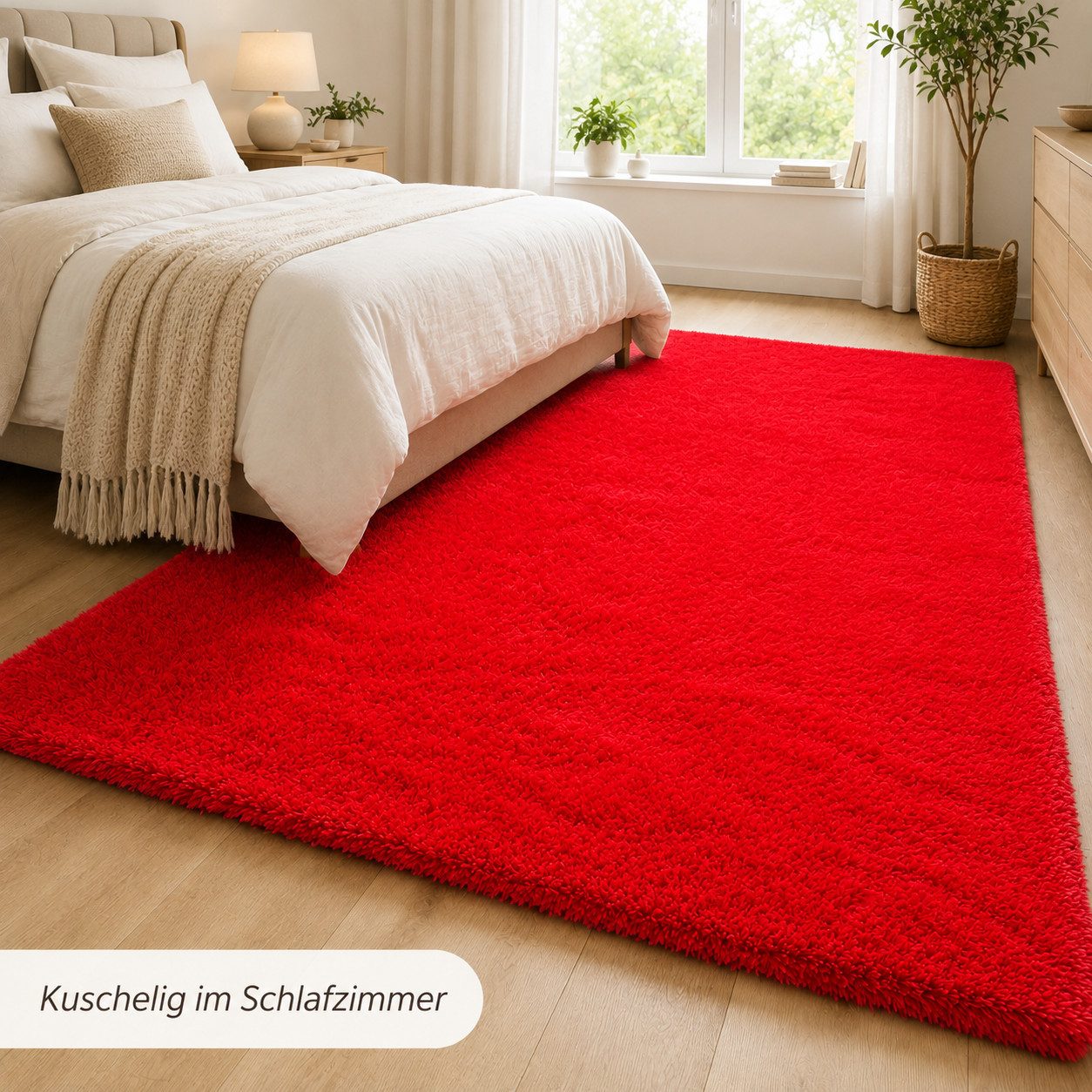 Lochas Hochflor-Teppich Hochflor-Teppich weich & kuschelig für Wohnzimmer und Schlafzimmer – Bild 3 von 5