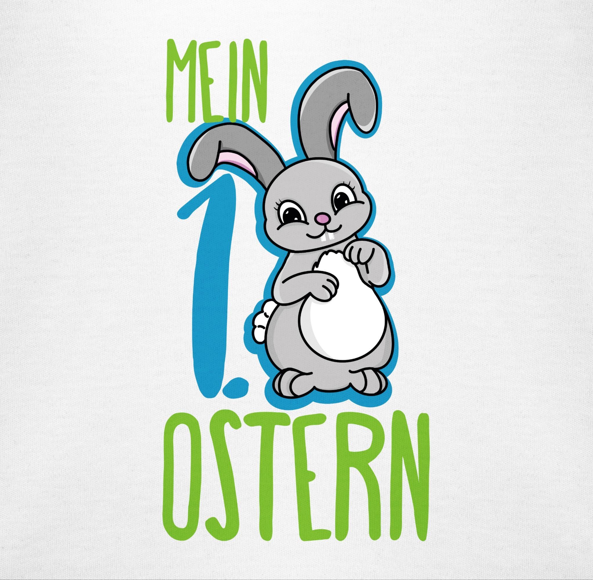 Shirtracer T-Shirt Mein blau 1. Ostergeschenke 2 Weiß Hase Ostern