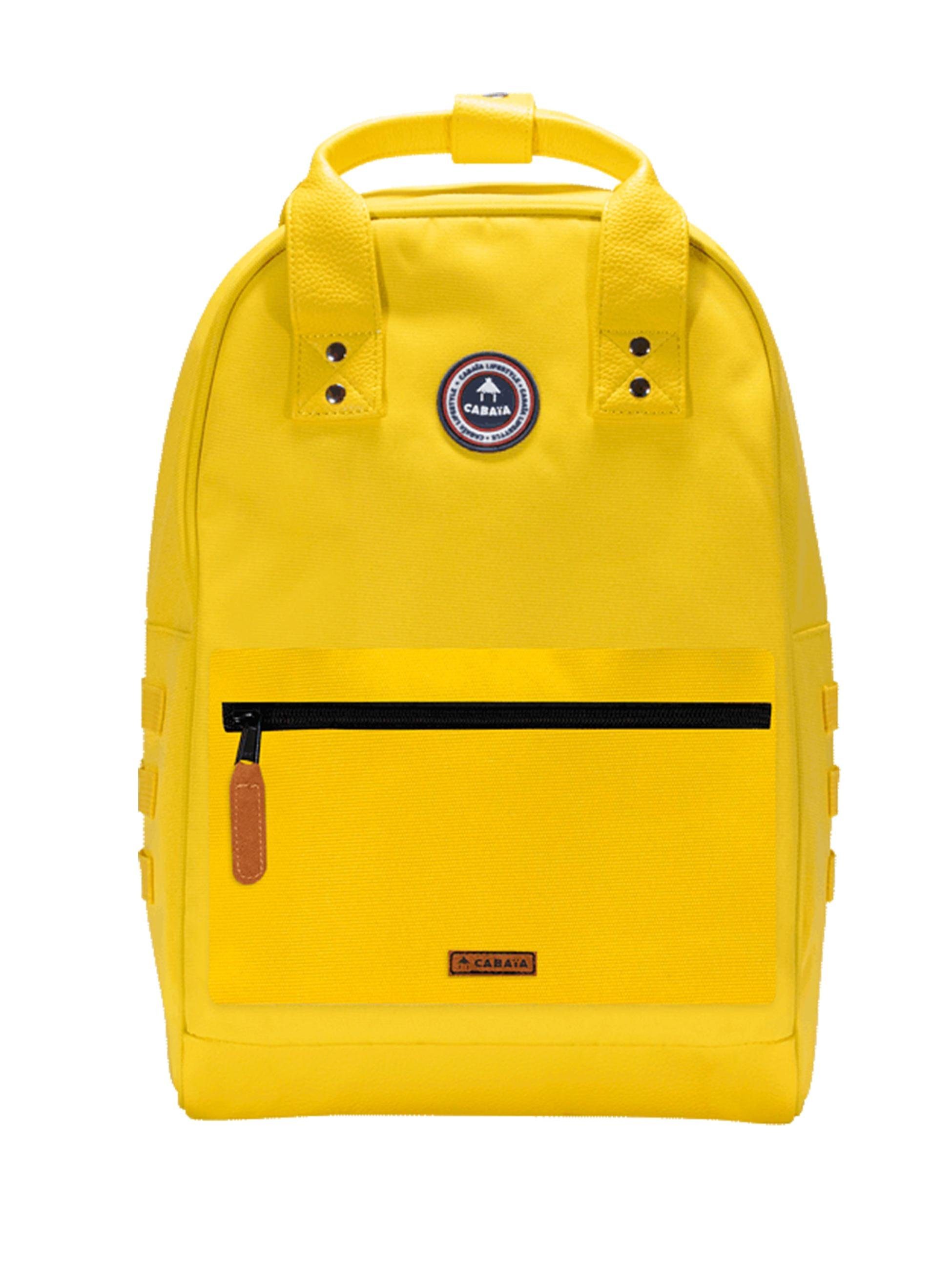 CABAIA Tagesrucksack Old School M Recycled (3-tlg), Cityrucksack mit austauschbaren Vordertaschen