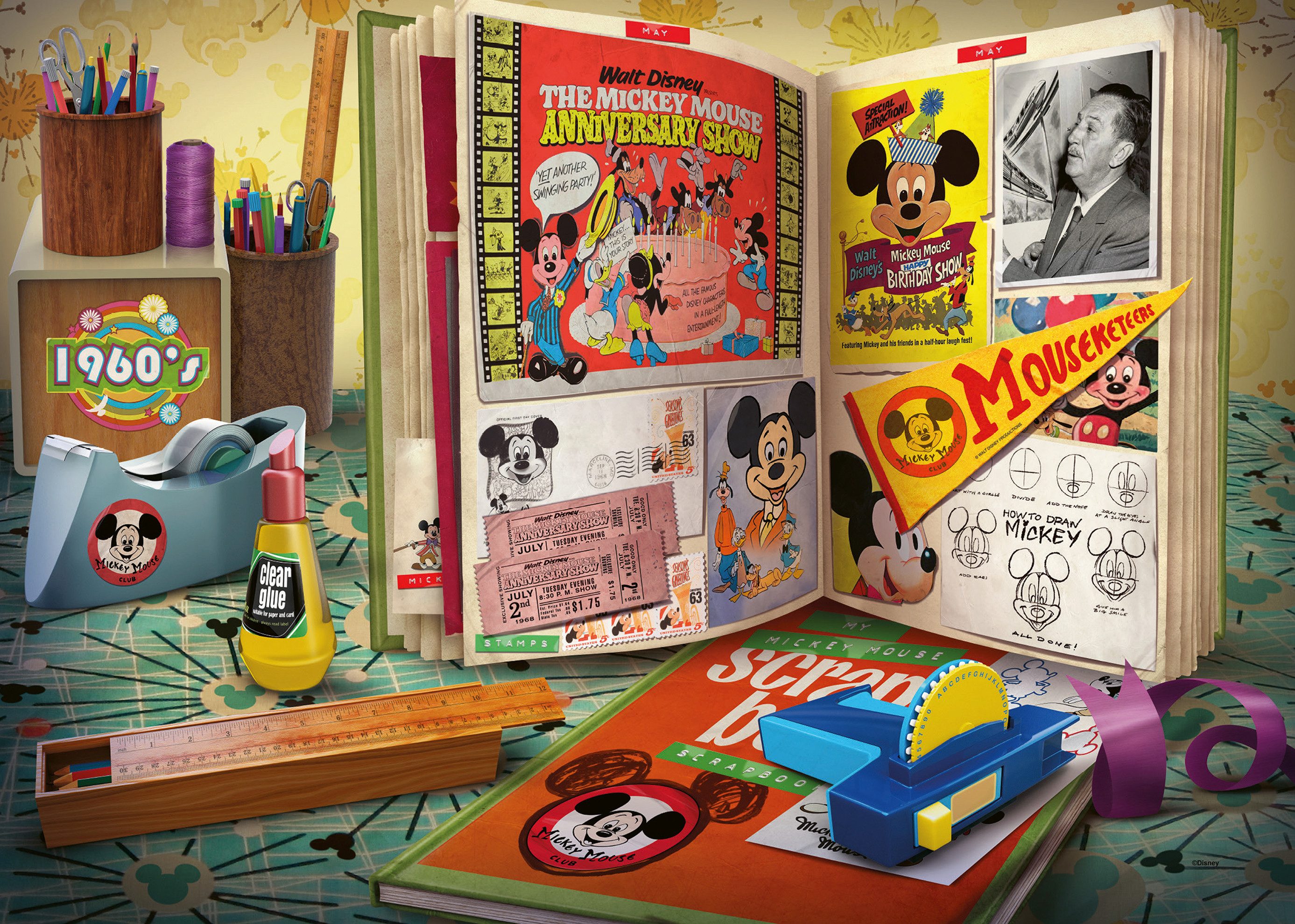 Ravensburger Puzzle Disney Mickey Mouse, 1960 günstig online kaufen