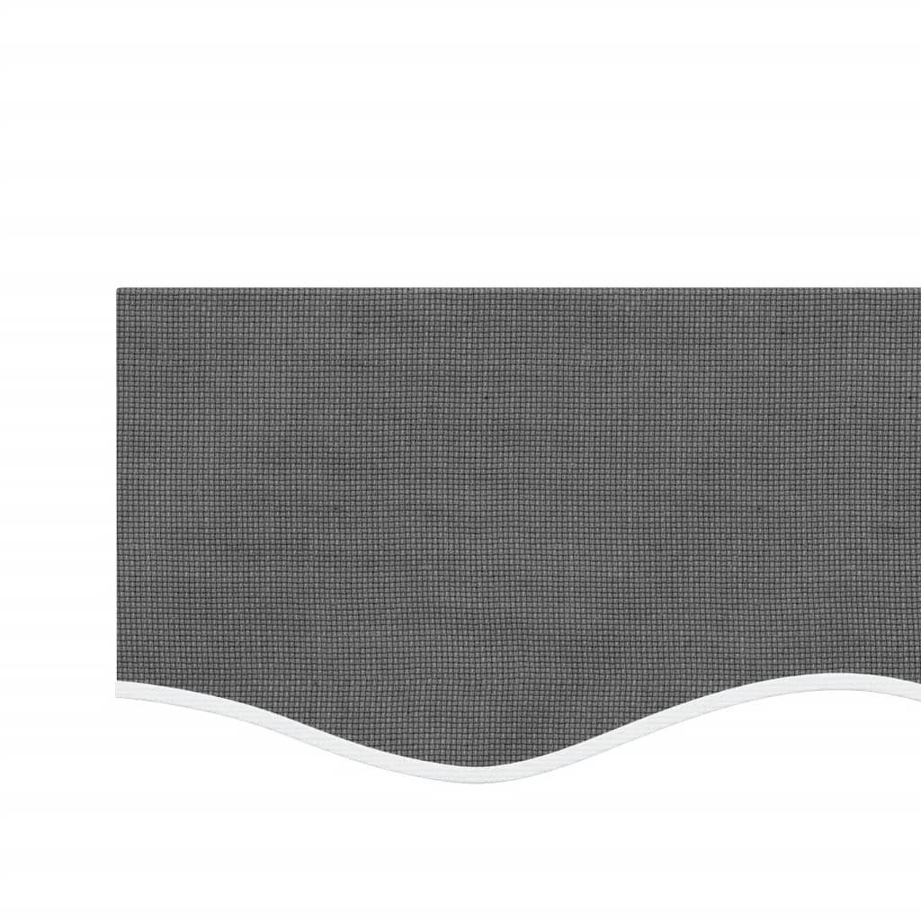 vidaXL Markise Markisenvolant Anthrazit Gestreift 600 cm (1-St) – Bild 4 von 5