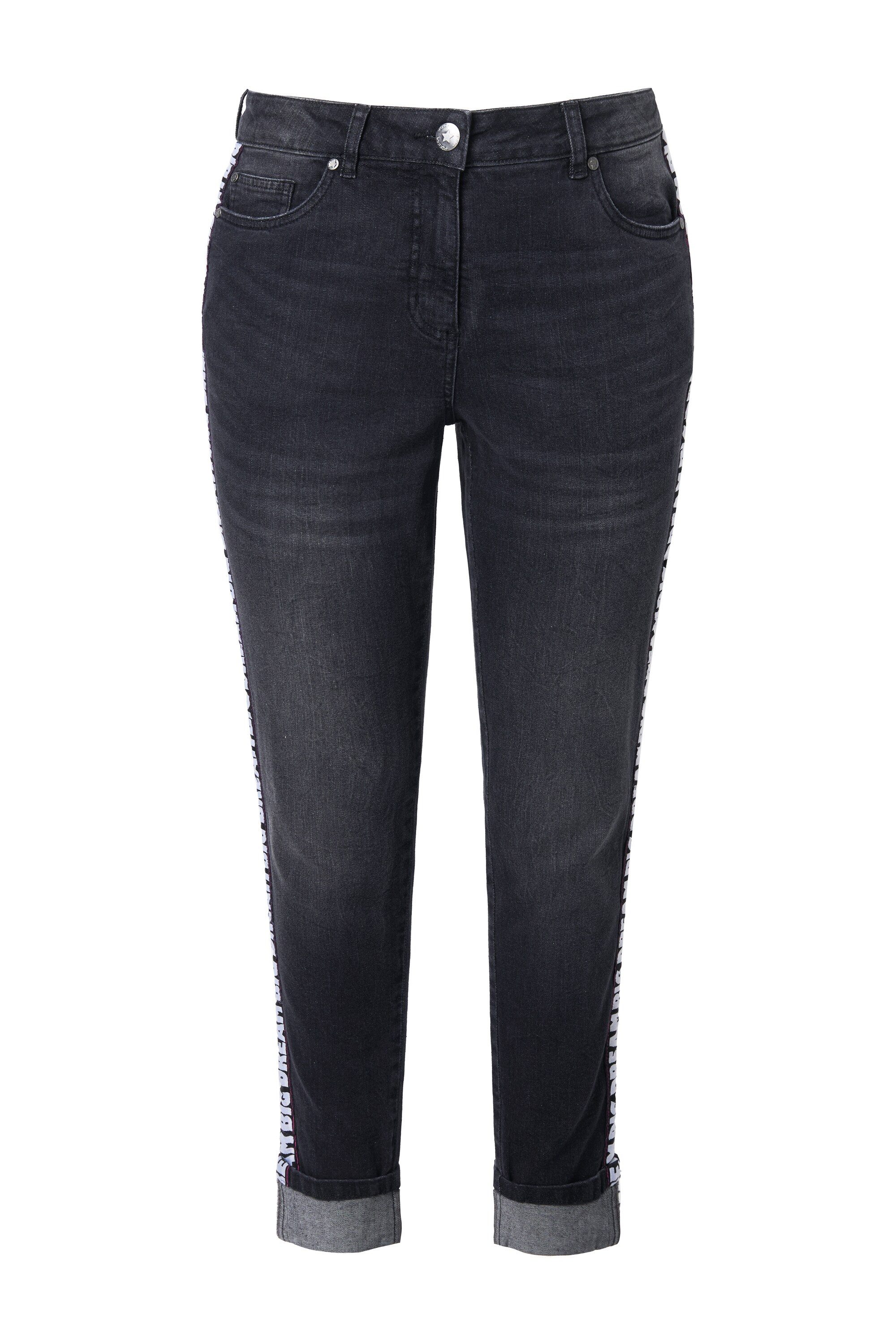 Angel of Style Regular-fit-Jeans Mom-Jeans Lea Wording-Seitenstreifen 5-Poc günstig online kaufen