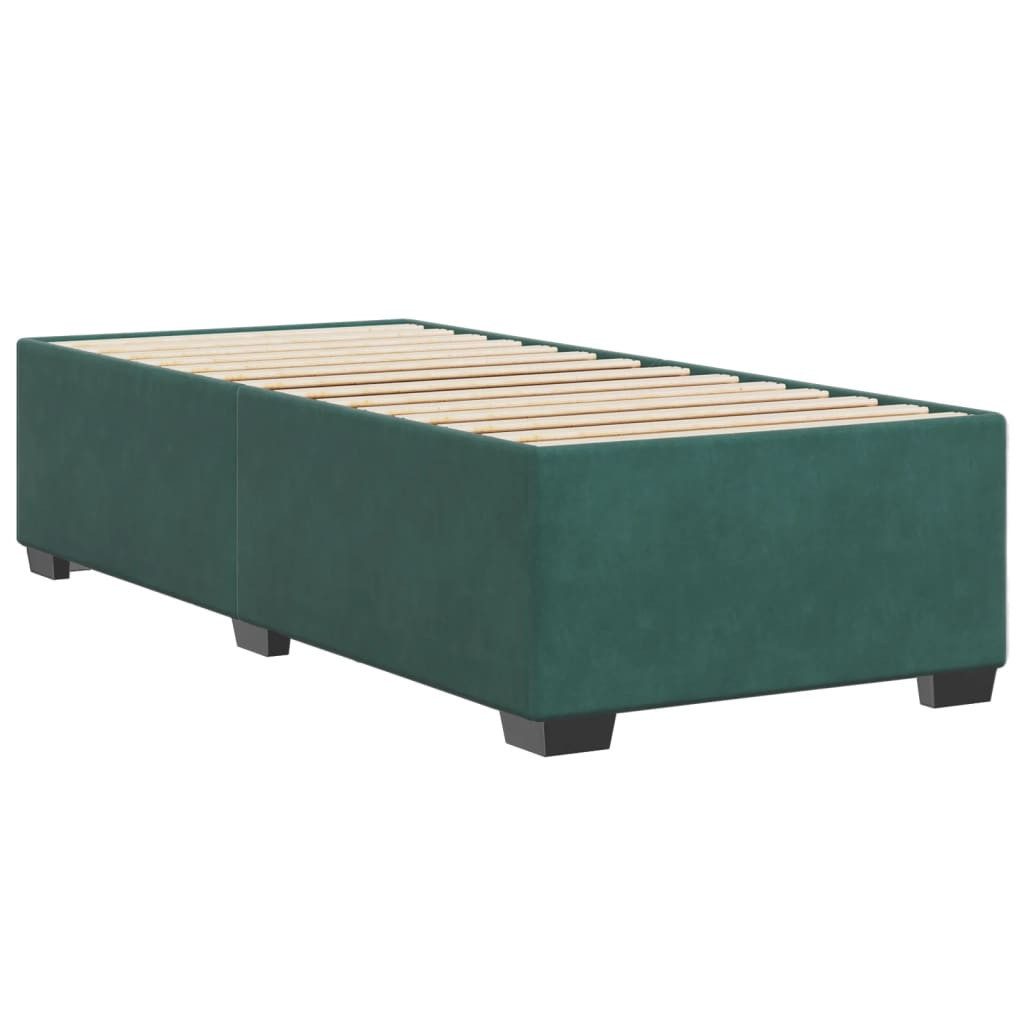 vidaXL Bett Bettgestell ohne Matratze Dunkelgrün günstig online kaufen