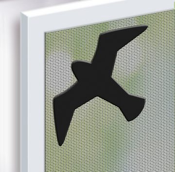 SCHELLENBERG Reparatur-Set für Fliegengitter, Insektenschutz mit Magnetfolie reparieren, 98 x 175 mm, schwarz, 50777