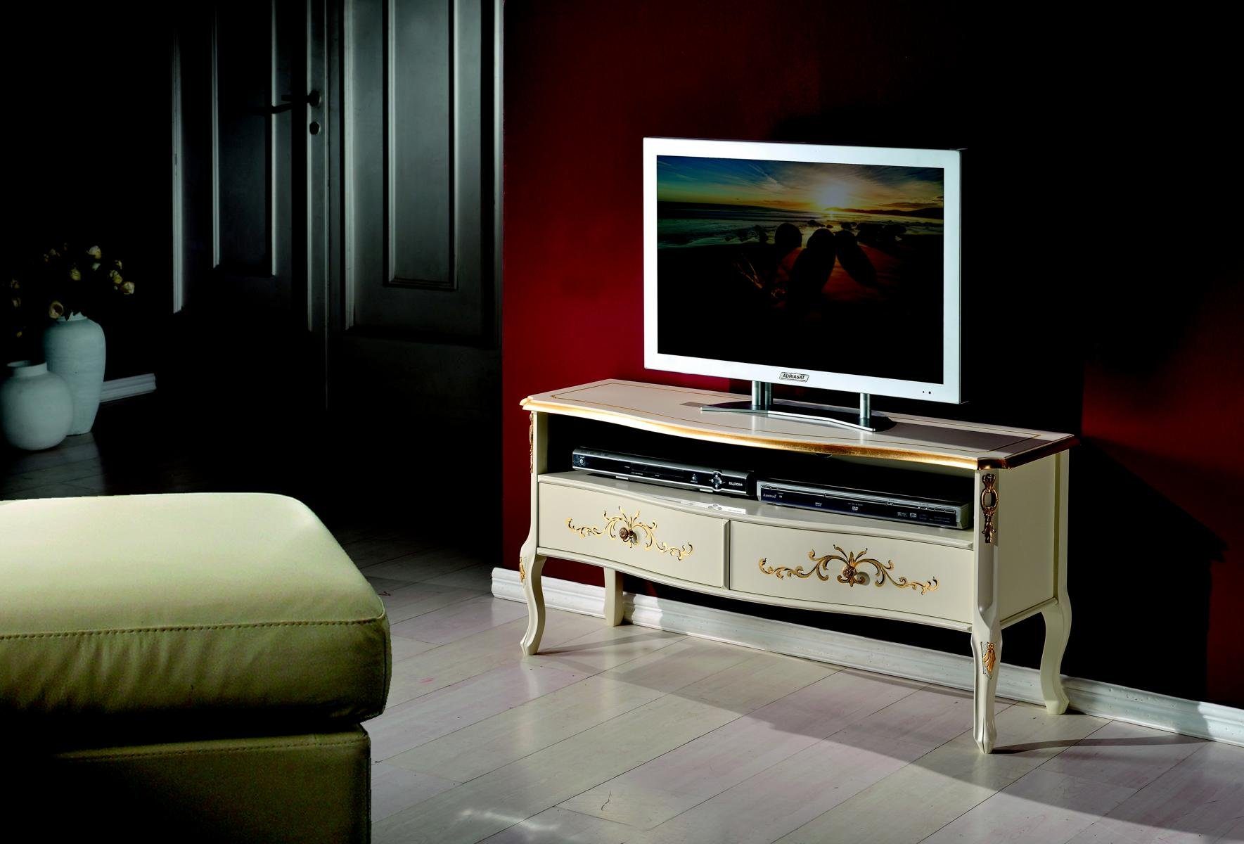 Möbel Möbel Italienische rtv tv Wohnzimmer Holz Stil Sideboard TV-Schrank JVmoebel Barock Schrank