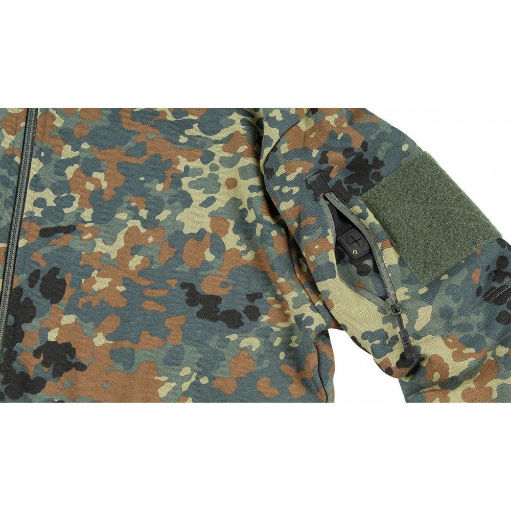 MFH Sweatjacke Sweatjacke, Tactical, flecktarn - S Kopfhörerausgang