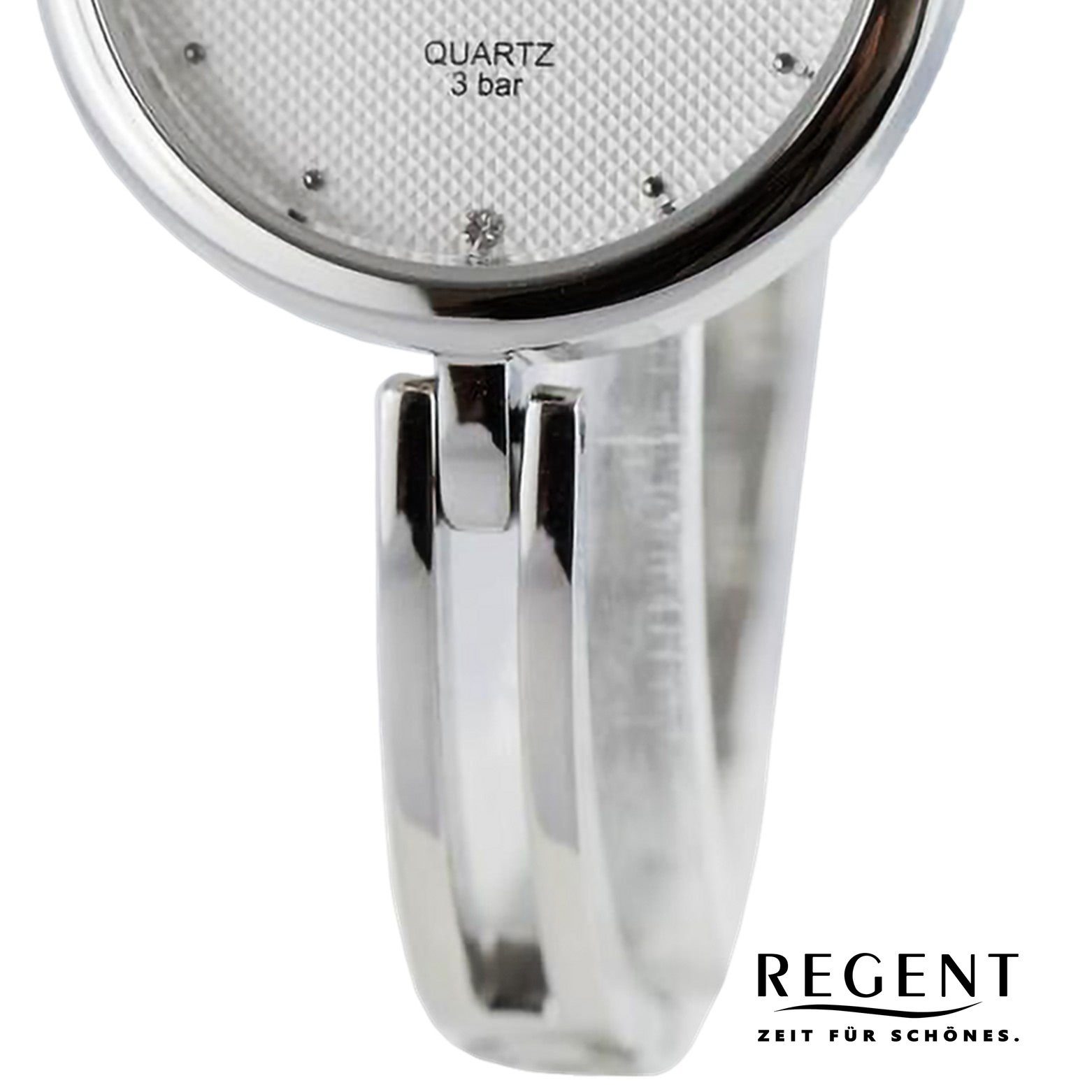 Regent Metallarmband Regent Armbanduhr rund, 26mm), Damen groß extra Quarzuhr Damen Analog, Armbanduhr (ca.