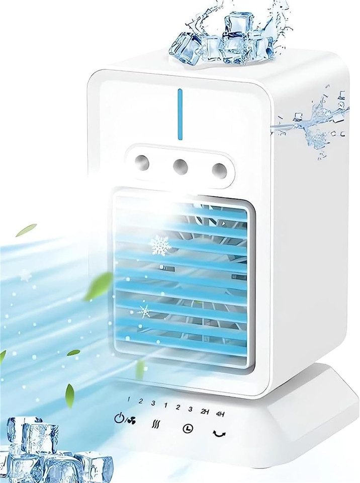 Bifurcation Mini USB-Ventilator Mobiler Klima-Luftkühler mit Wasserkühlung, 4-in-1-Klimagerät