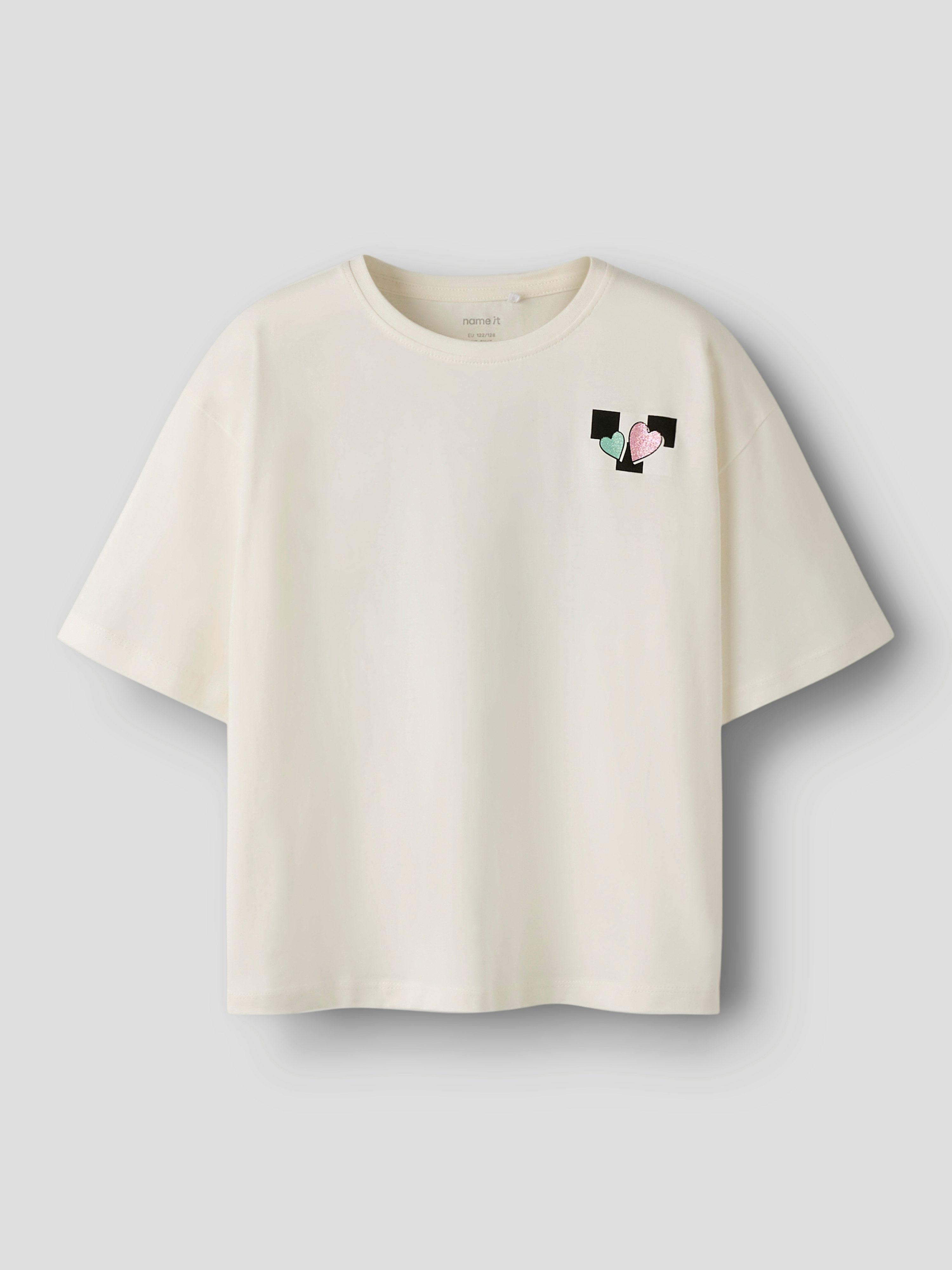 Name It T-Shirt NKFTARA SS RLX TOP PS NOOS mit Brust- und Rückenmotiv – Bild 3 von 5