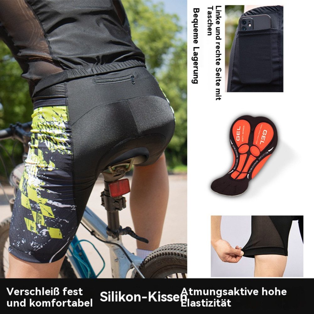 Blusmart Radlerhose Radlerhose mit Sitzpolster Gepolsterte (Atmungsaktive, günstig online kaufen