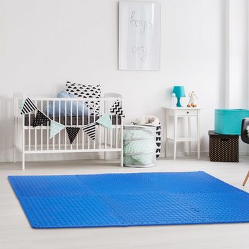 relaxdays Bodenschutzmatte 40 x Bodenmatte für Fitnessgeräte