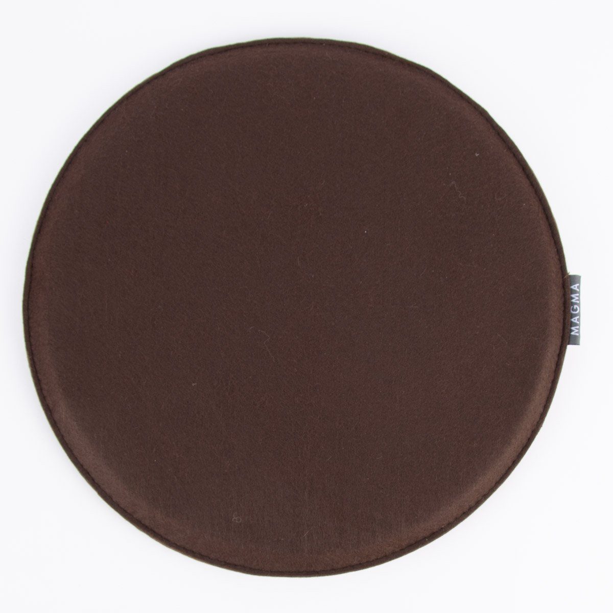 Magma Heimtex Stuhlkissen Magma Stuhlkissen AVARO Filz rund braun 35x2cm, pflegeleicht