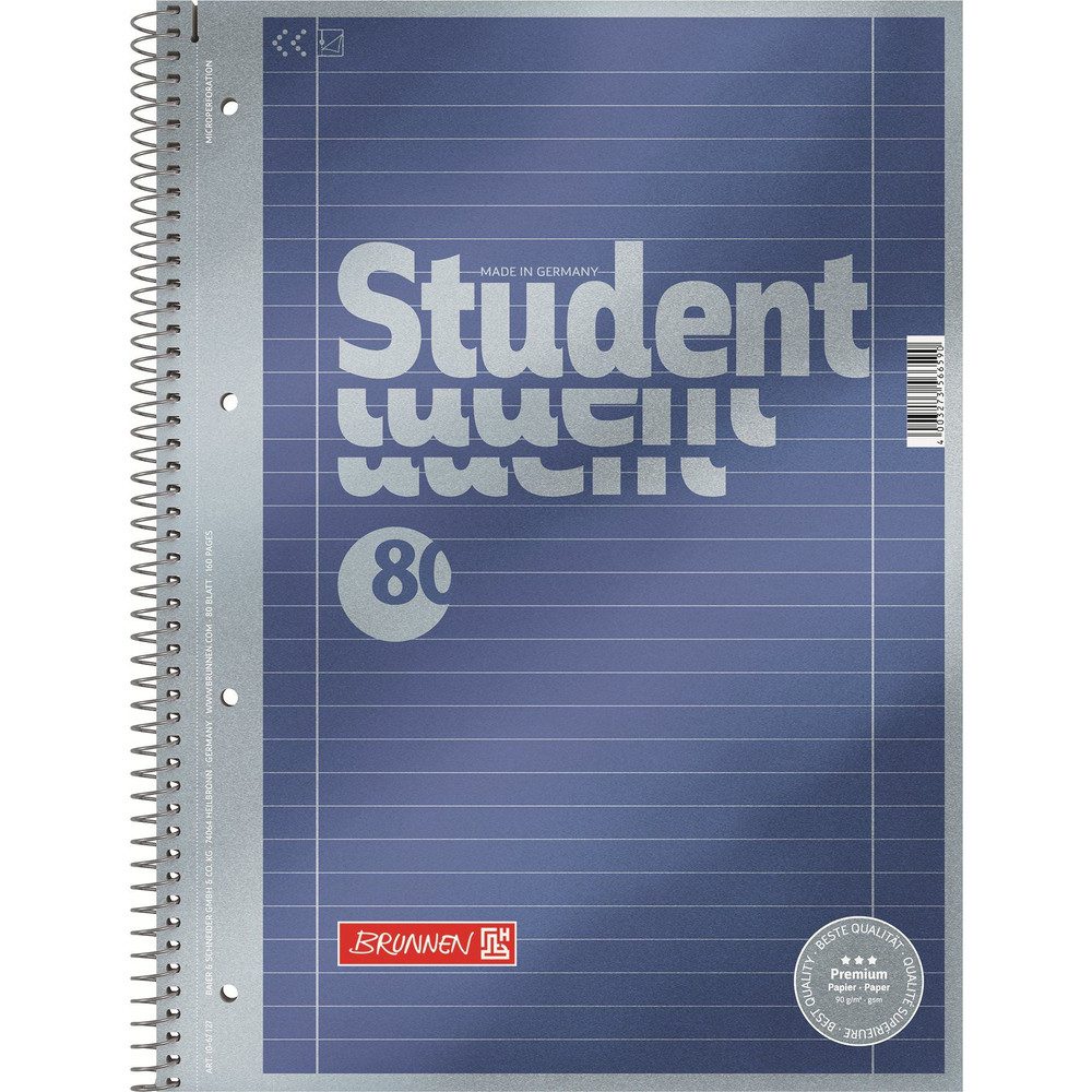 Schulheft Premium Collegeblock A4 - Lineatur 27