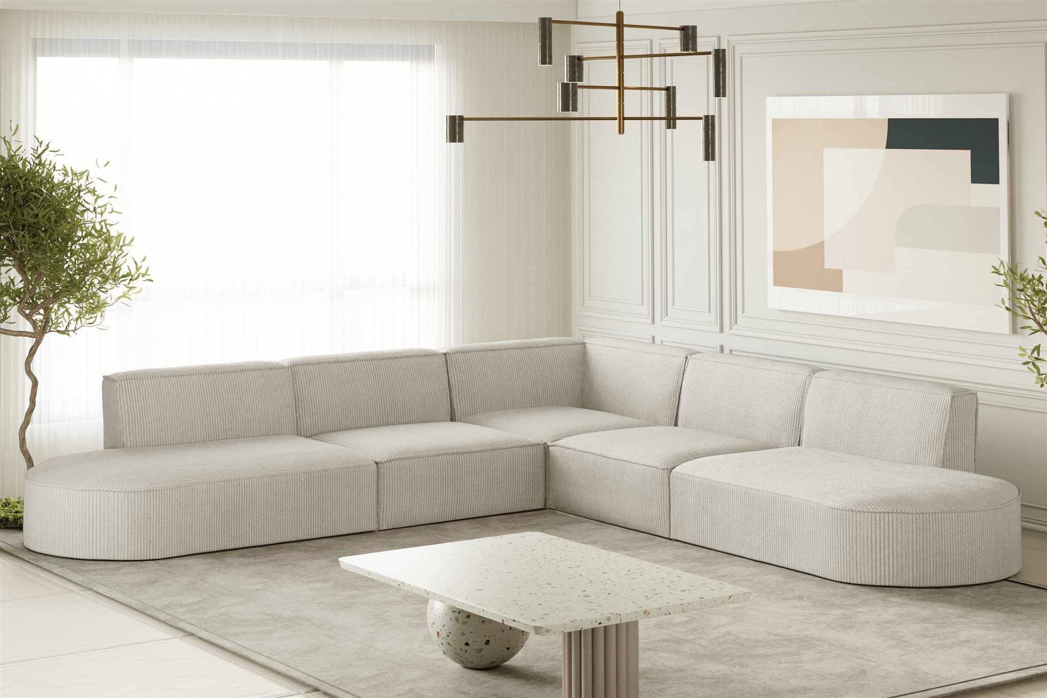Fun Möbel Ecksofa Designersofa PALMA Seite günstig online kaufen
