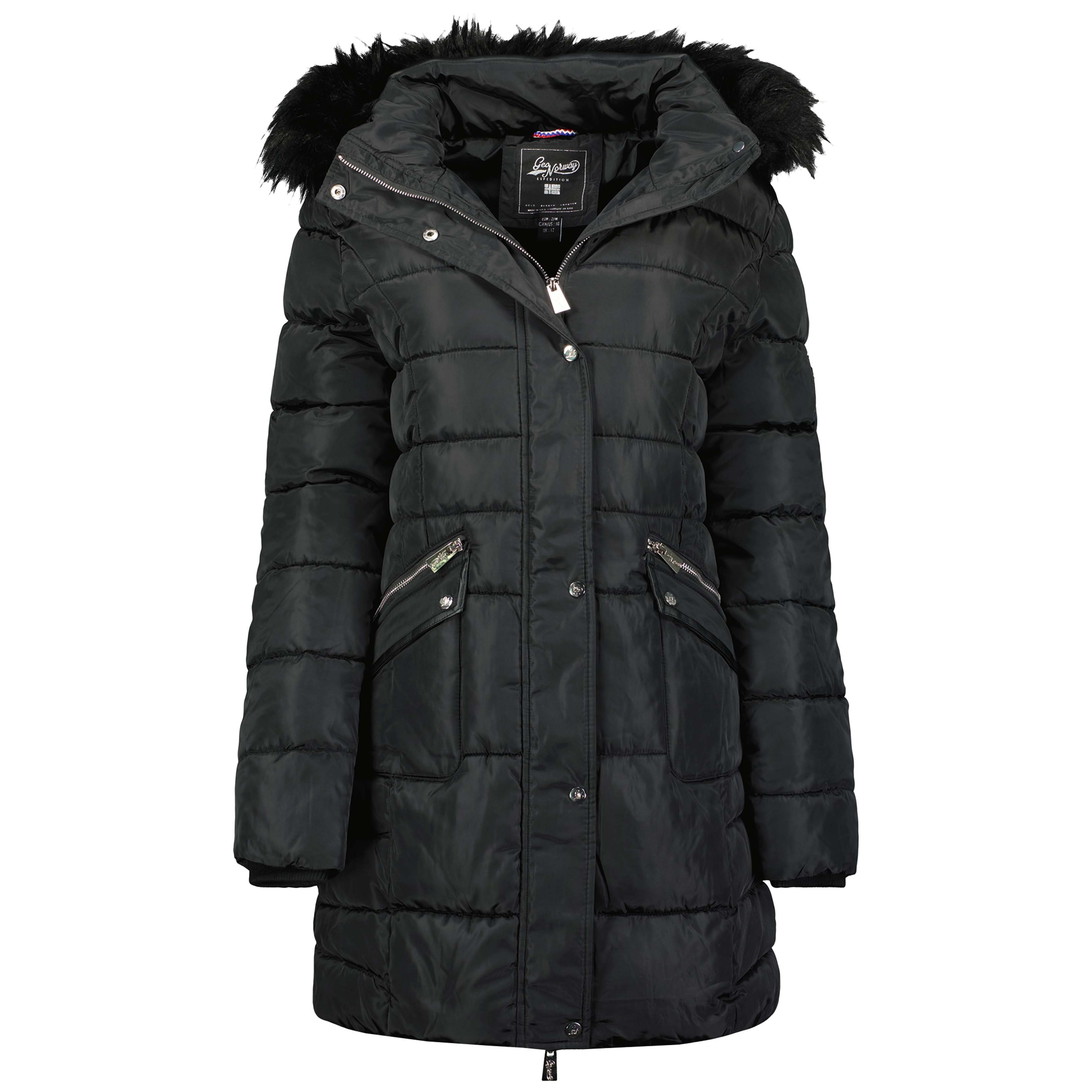 Geo Norway Winterjacke Damen Outdoor Jacke Steppjacke in Unifarbe, mit abne günstig online kaufen
