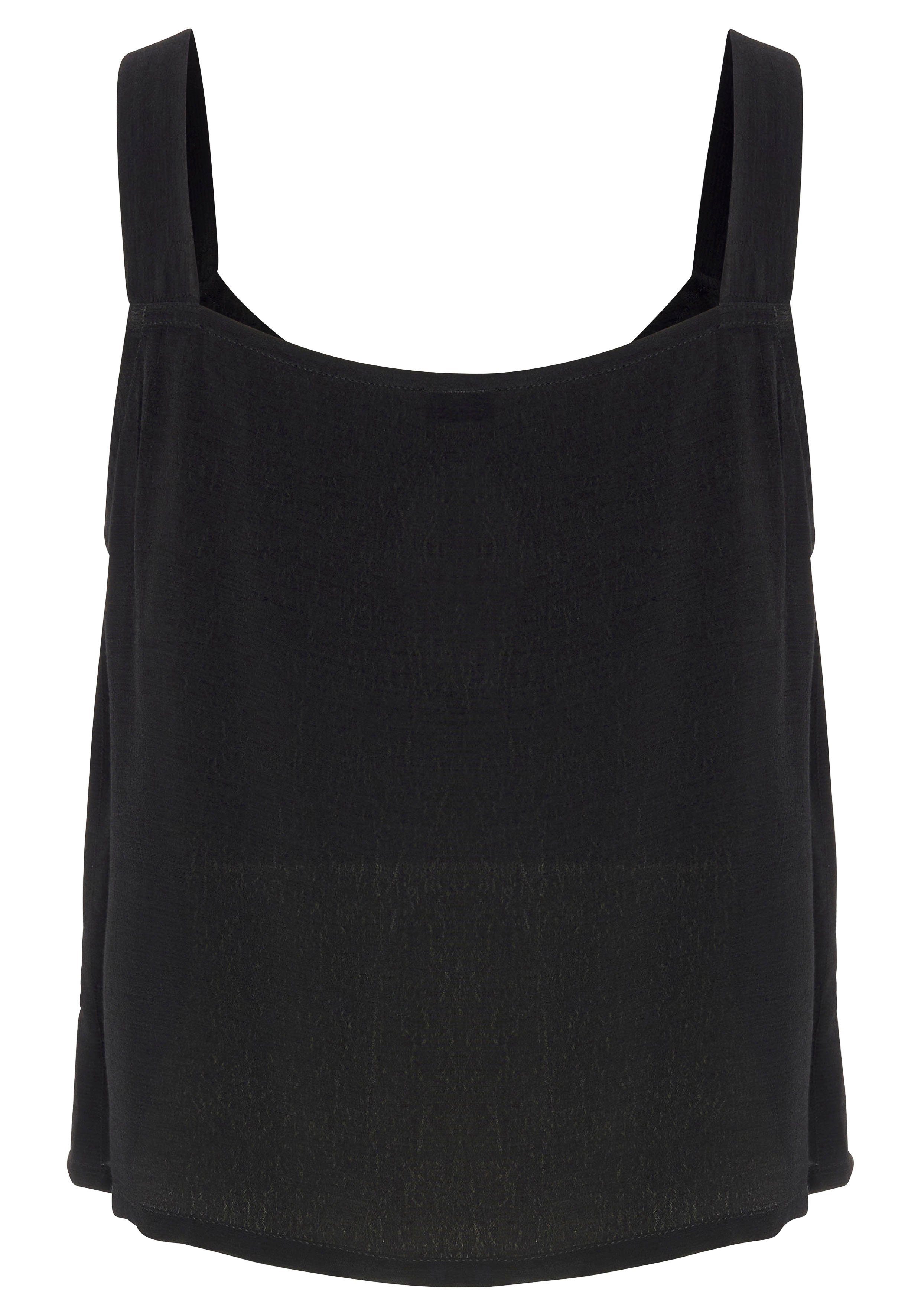 Vivance by Lascana Crop-Top mit Zierknöpfen, luftiges Sommertop