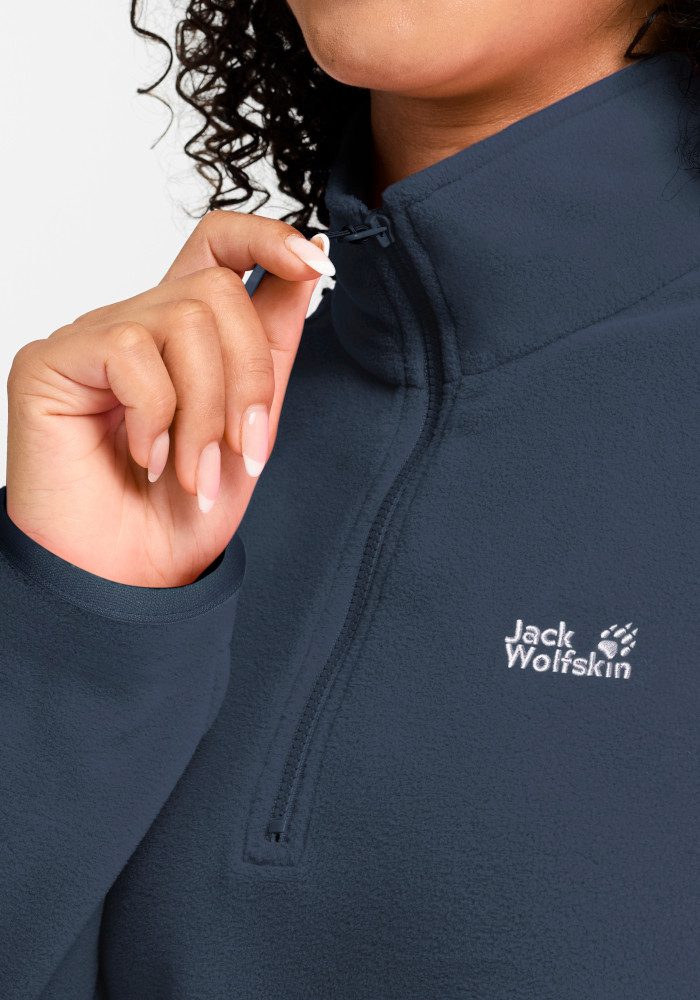 Jack Wolfskin Stehkragenpullover TAUNUS 100 HZ W Fleecepullover, Halfzip-Reißverschluss, Stehkragen – Bild 4 von 5