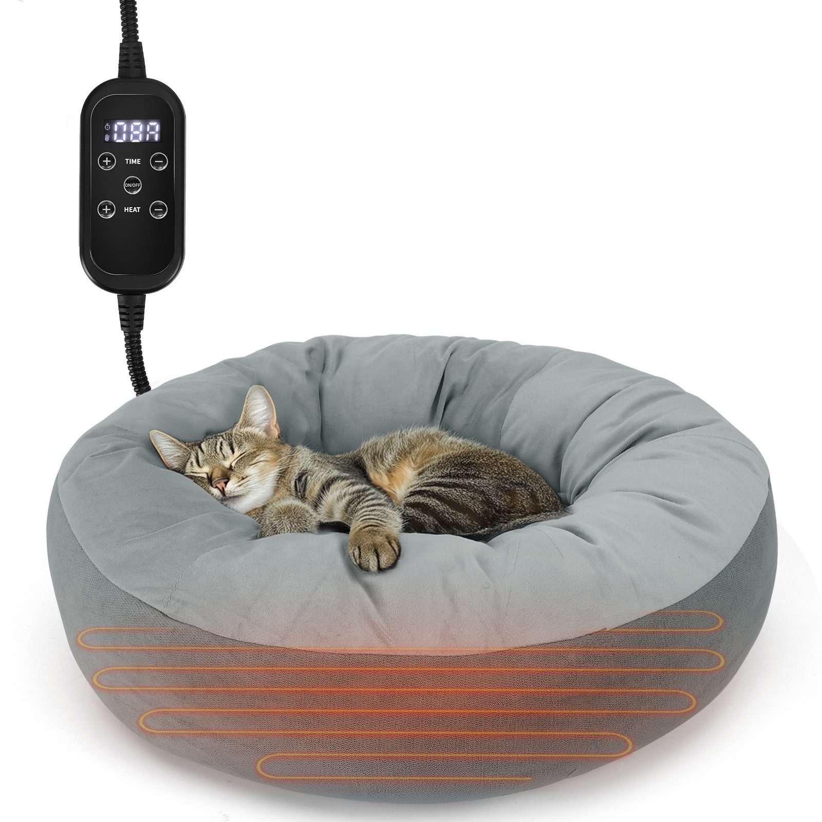 nobleza Tierbett Katzenbett Einstellbare Temperatur 50 cm Durchmesser günstig online kaufen
