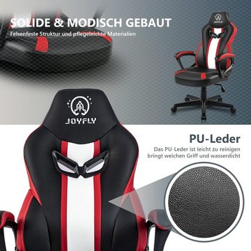 JOYFLY Gaming-Stuhl, Gaming Stuhl Ergonomischer Gamer Stuhl mit Lordosenstütze PC-Stuhl