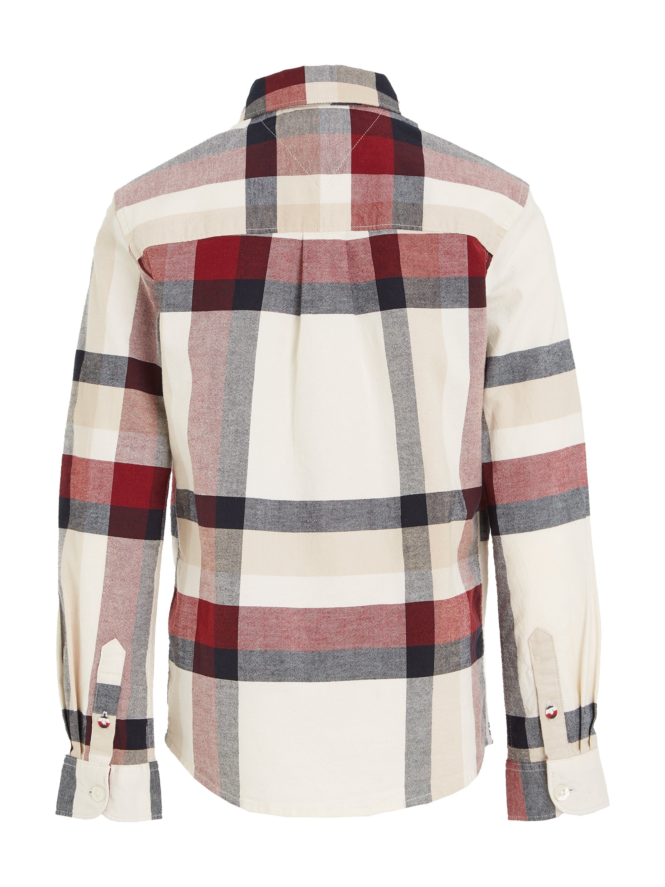 Langarmhemd Hilfiger CHECK L/S im Karodessin GLOBAL Tommy STRIPE SHIRT modischem