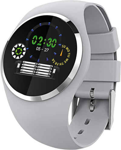 Atlanta Smartwatch (1,25 Zoll, Android, iOS), mit Herzfrequenz Blutdruck Schlaf Schritte Farbdisplay mit Animation