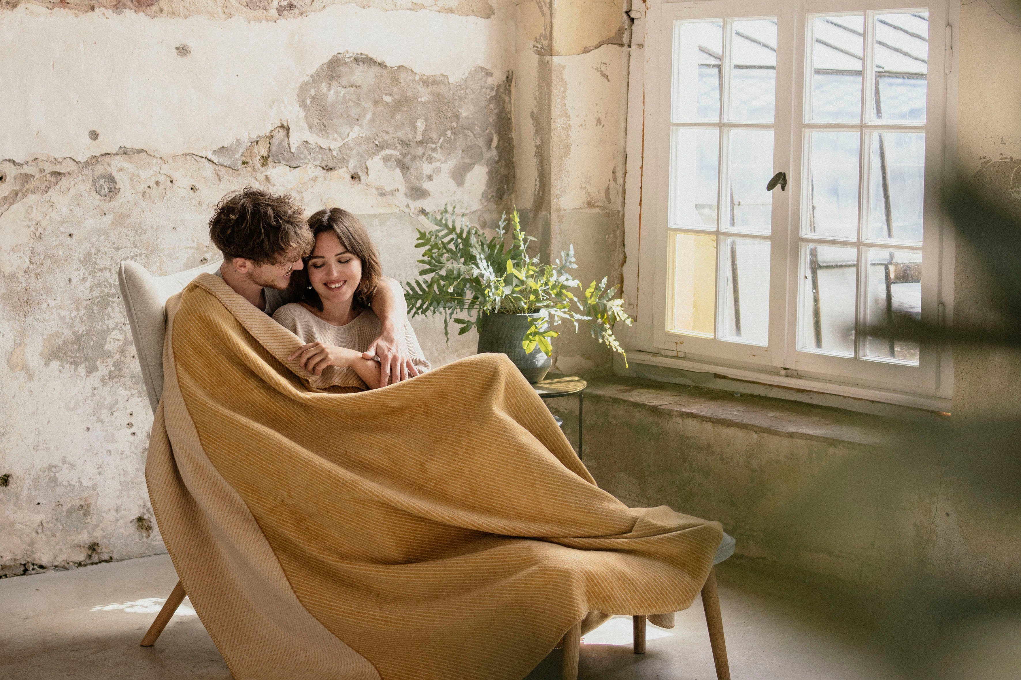 Wohndecke Jacquard Decke Austin, IBENA, 150 günstig online kaufen