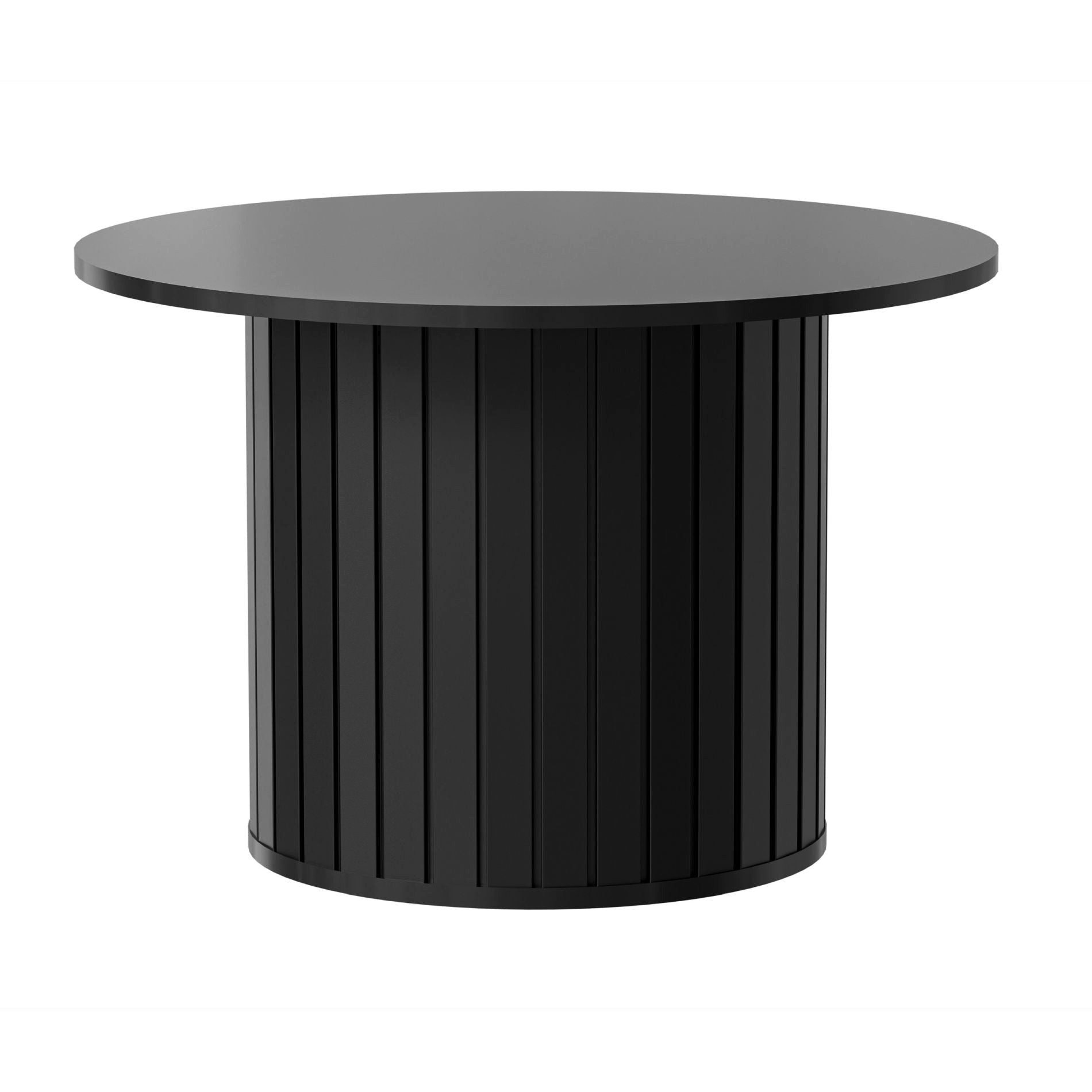 Selsey Couchtisch ZANTE, rund mit Lamellen-Säulenfuß, 70 cm