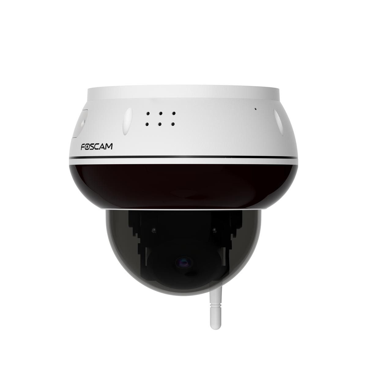 Foscam Überwachungskamera D8T 4K 8 MP WLAN Dome Kamera (mit motorisierter PT-Funktion, Bis zu 20 Meter IR-Nachtsicht, KI-Personen- und Fahrzeugerkennung, IK10 Vandalismus-Schutz)