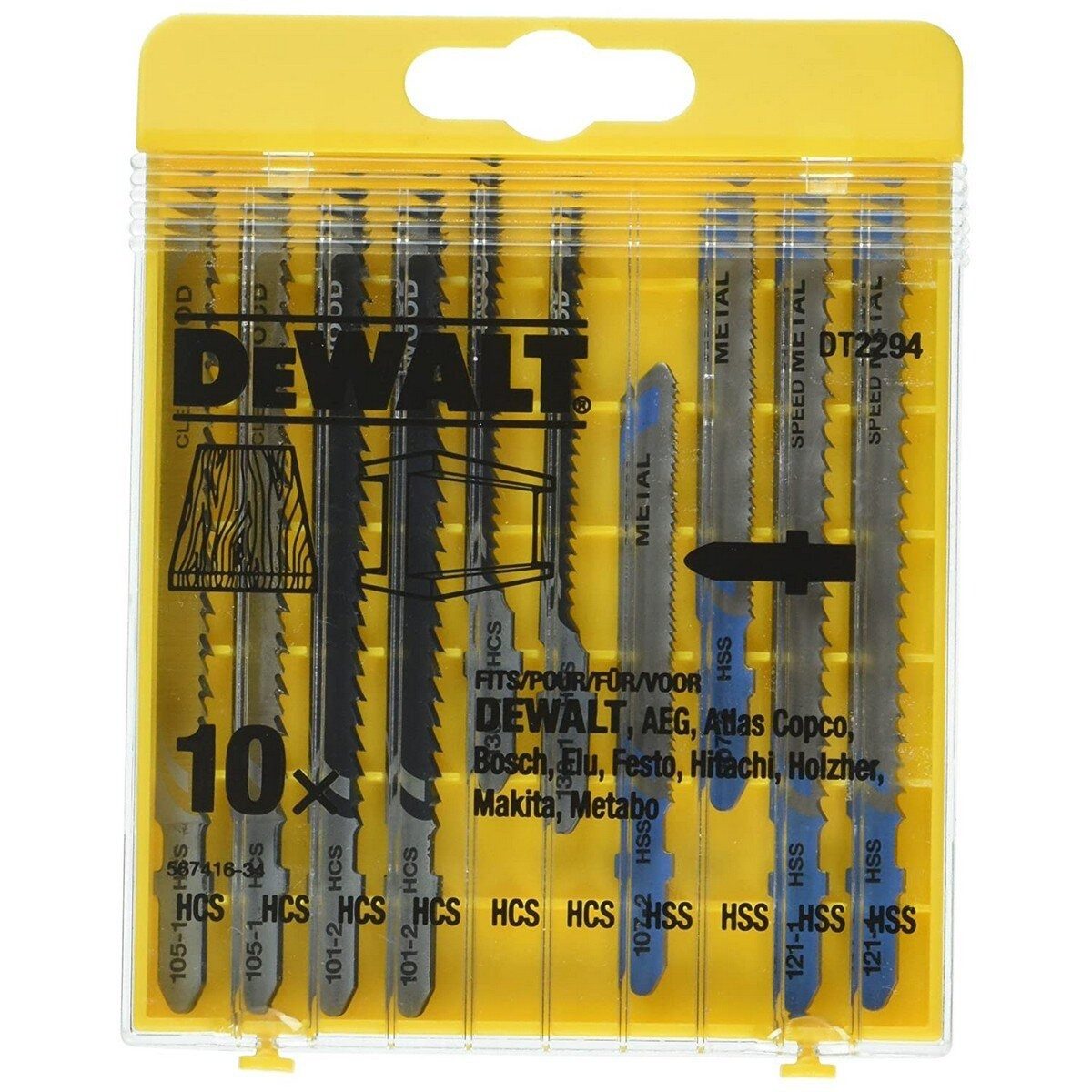 DeWalt Sägeblatt DeWalt Sägeblatt DT2294-QZ Metall Holz 10 Stücke