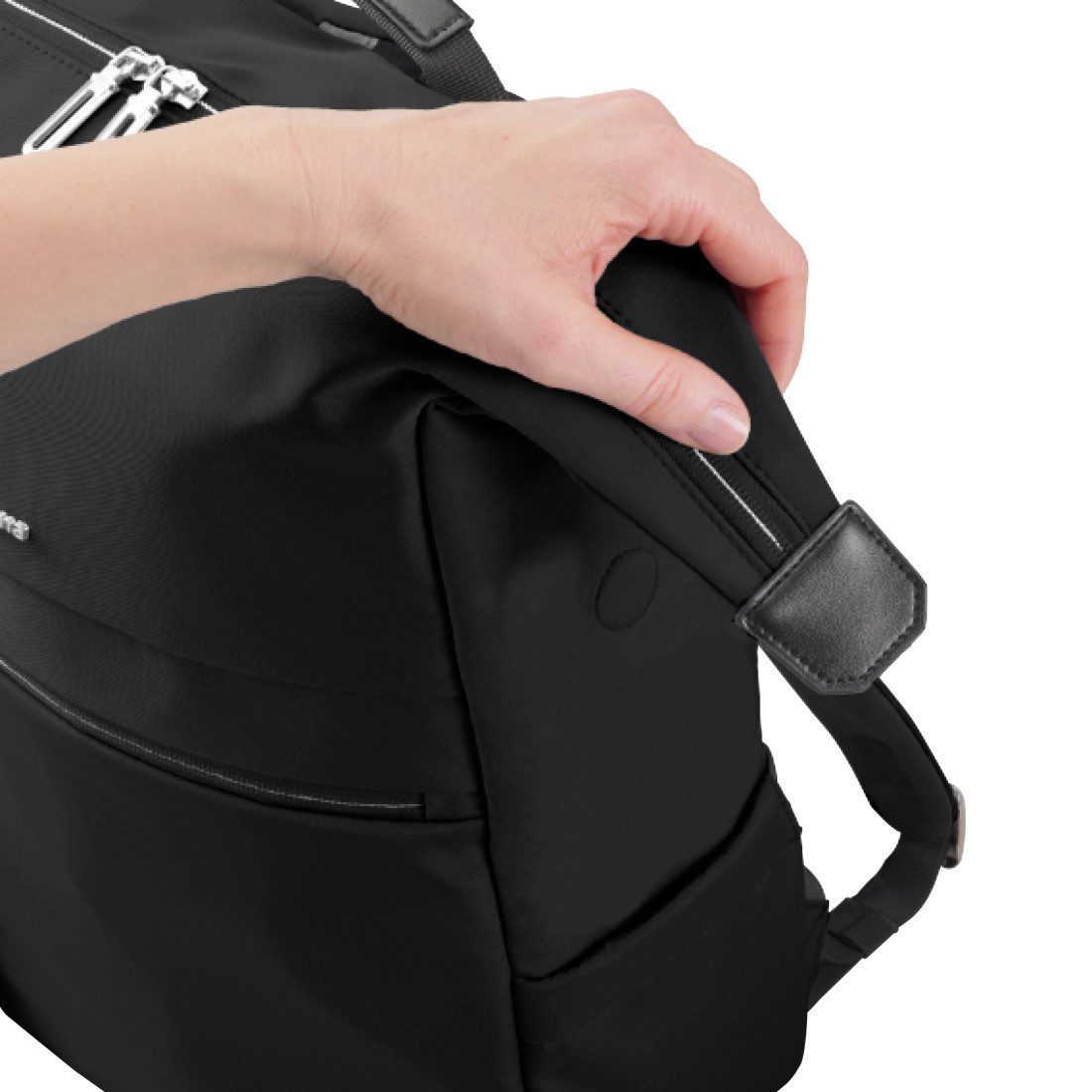 Hama Laptoprucksack Laptoprucksack (bis 41 cm (16,2), wasserabweisend, gepolstert, 15 l), extralanger Reißverschluss, Fach für Wertsachen