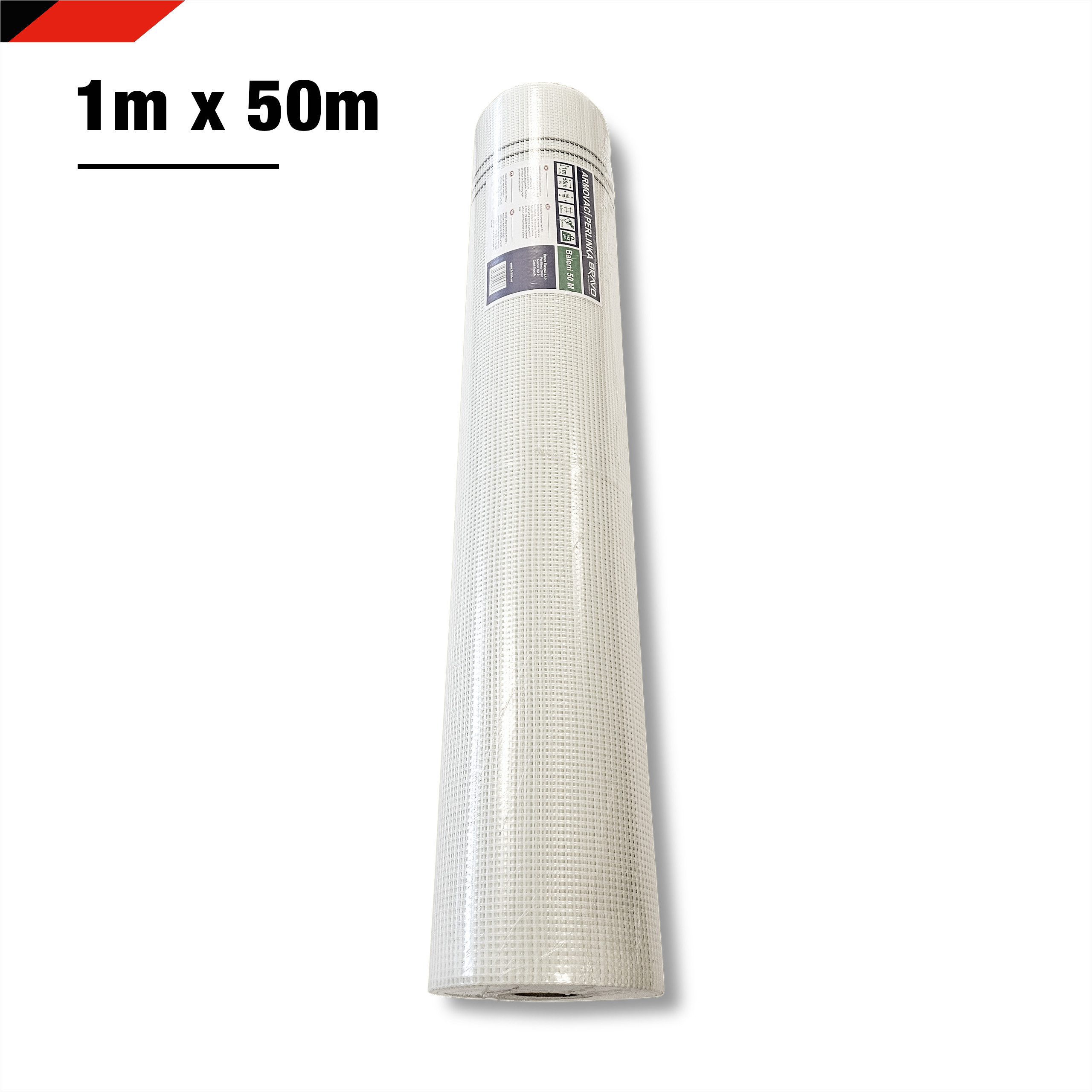 BRAVO Glaswolle Armierungsgewebe 145 g/m² 50 m² (1x50 m) Glasfaser 5x5 mm Innen, Außen, Glasfasergewebe 5x5 mm