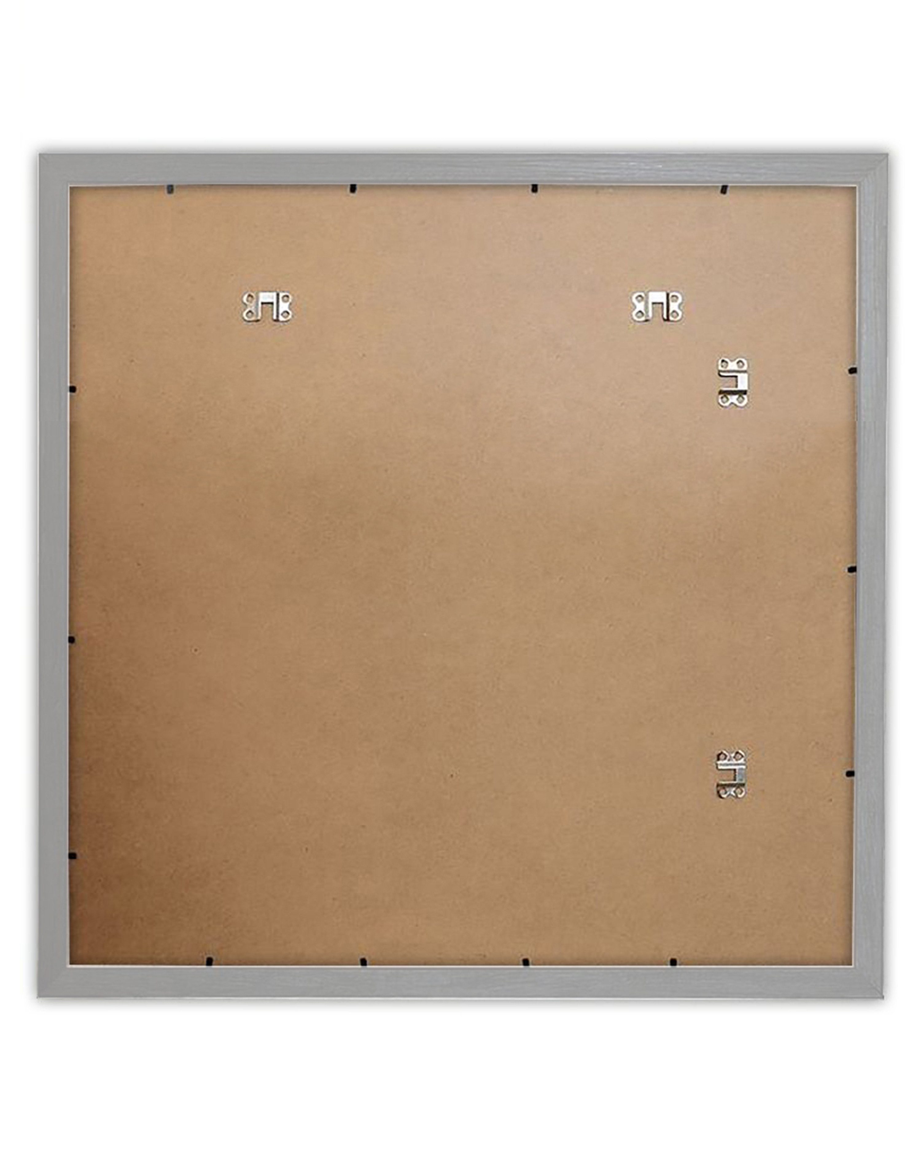 Close Up Bilderrahmen Posterrahmen 70 x 70cm Holzdekor silber günstig online kaufen