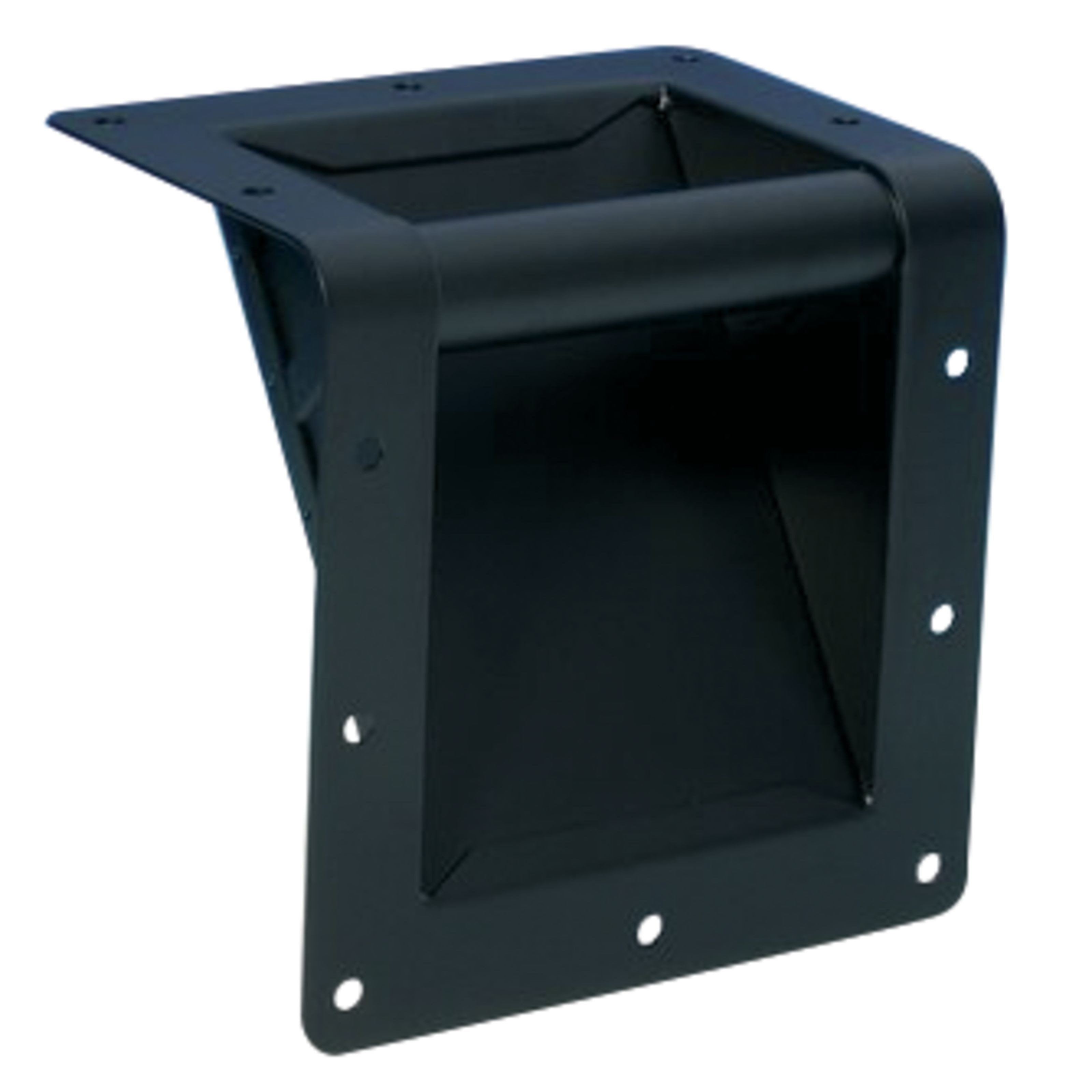 Adam Hall Griff (Fittings, Griffe), 3405 Schalengriff Stahl schwarz, für Kantenmontage - Griff