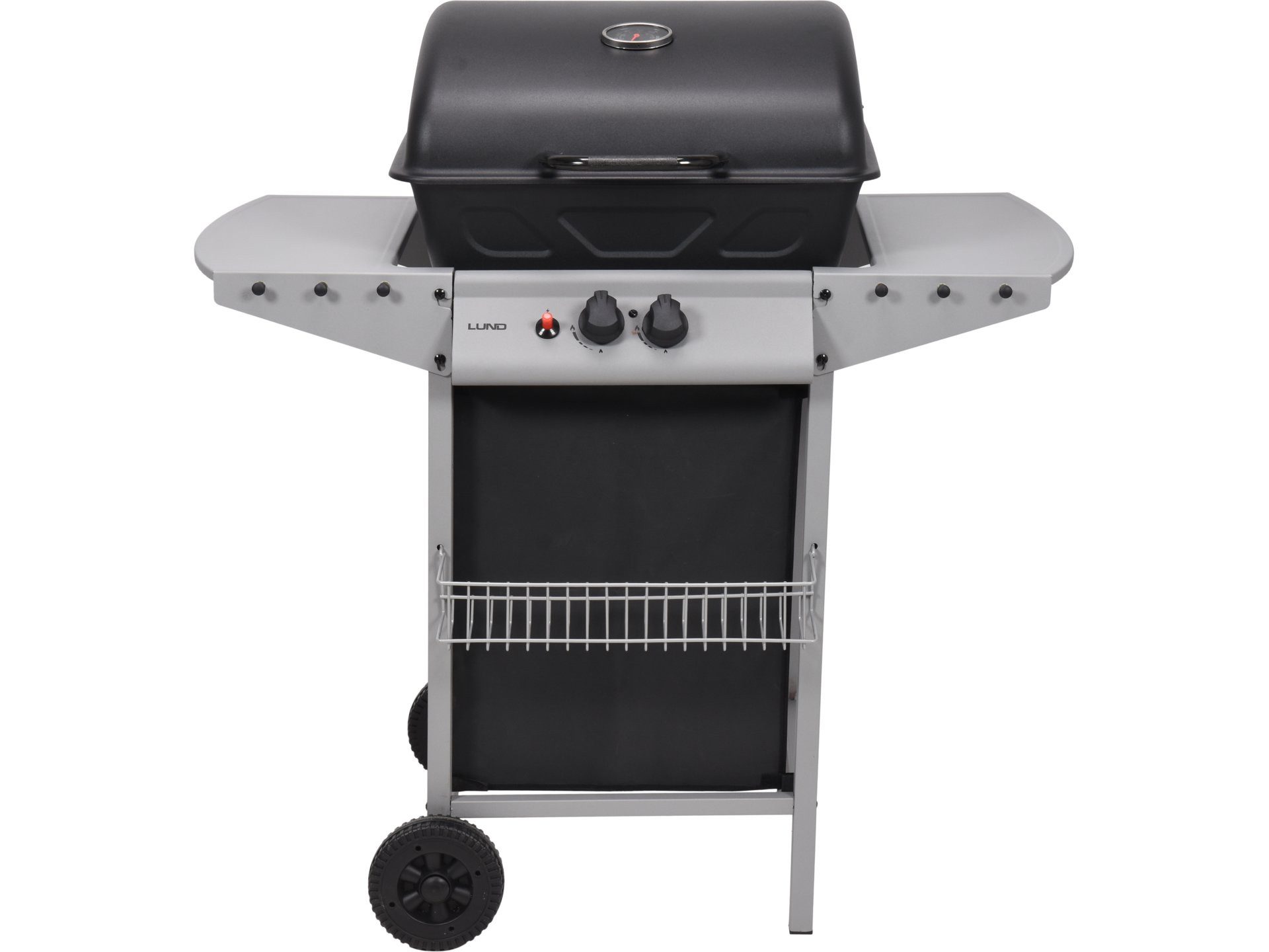 Lund Gasgrill GRILL GAZOWY BAVEN 2 PALNIKI, 5,5KW, Gasgrill 5,5kW, 2 Brenner, Stahl 97,3 × 53 ×102 cm, Gasgrill 5,5kW, 2 Brenner, Stahl 97,3 × 53 ×102 cm