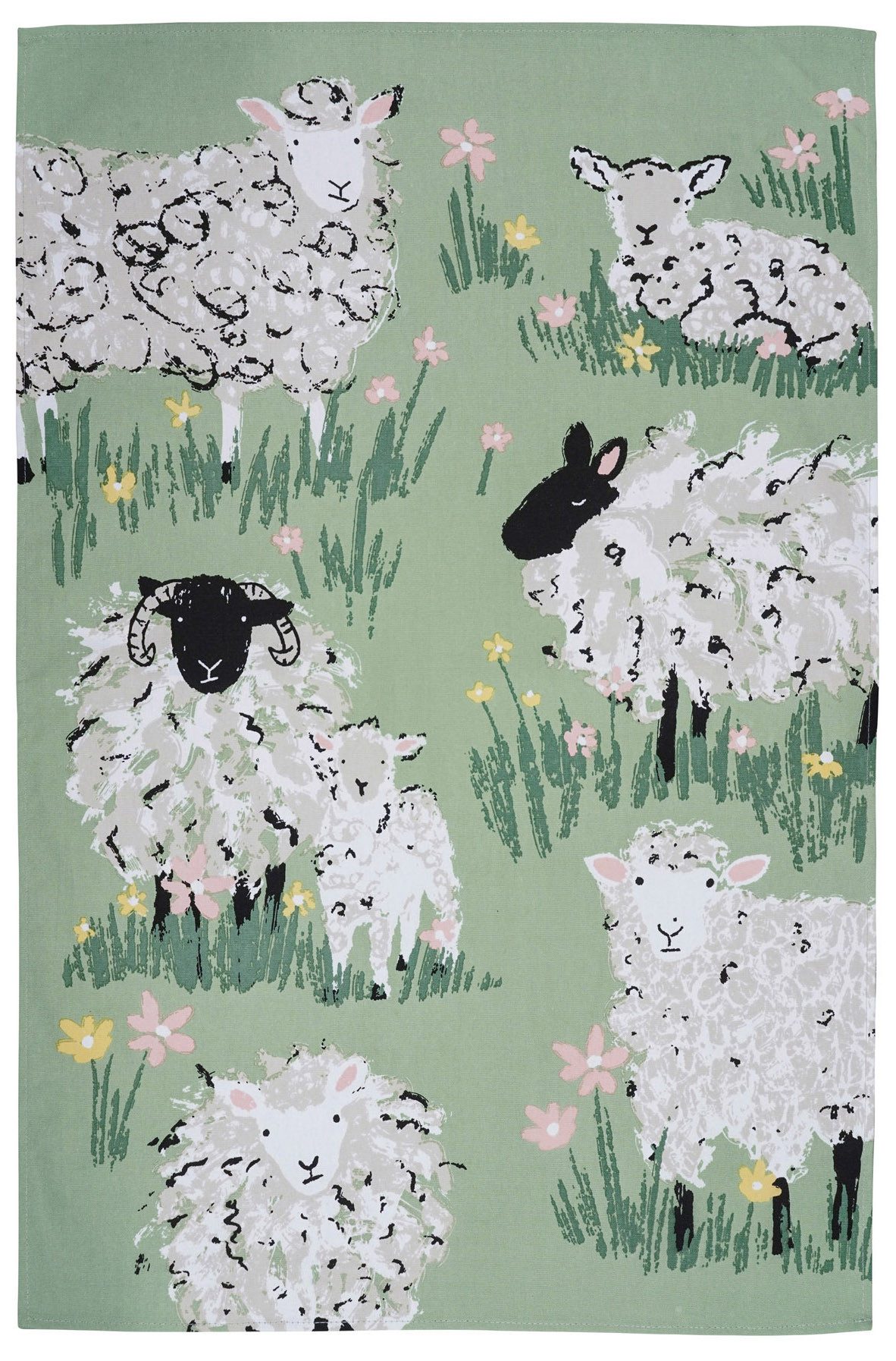 Ulster Weavers Geschirrtuch Woolly Sheep, (Set, 1-tlg., Set), perfekte Ergänzung für Ihre Küche, 100% Baumwolle, 48x74 cm