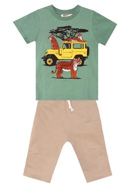 Denokids Trainingsanzug Safari Boy (2-tlg), mit Safari-Jeep-Print