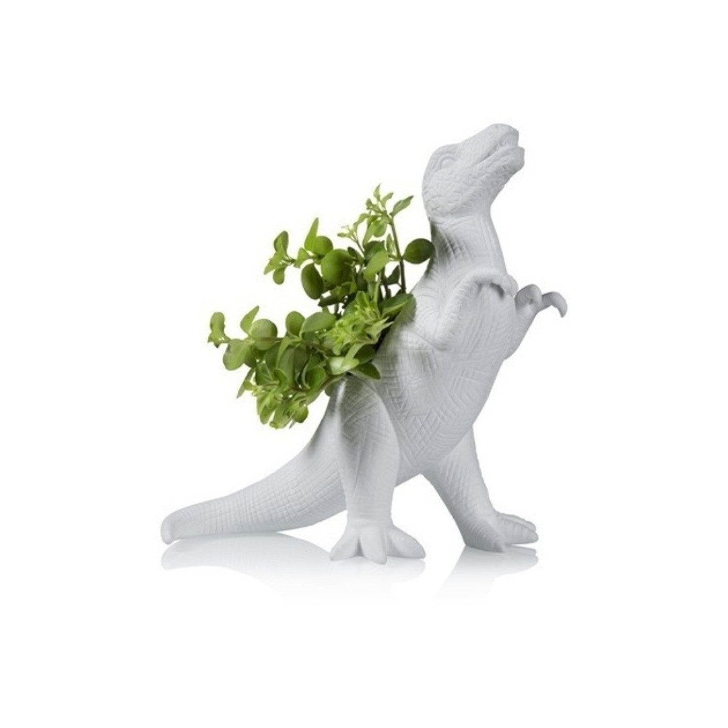 bitten Blumentopf Plantosaurus Rex Dino Blumentopf aus Porzellan