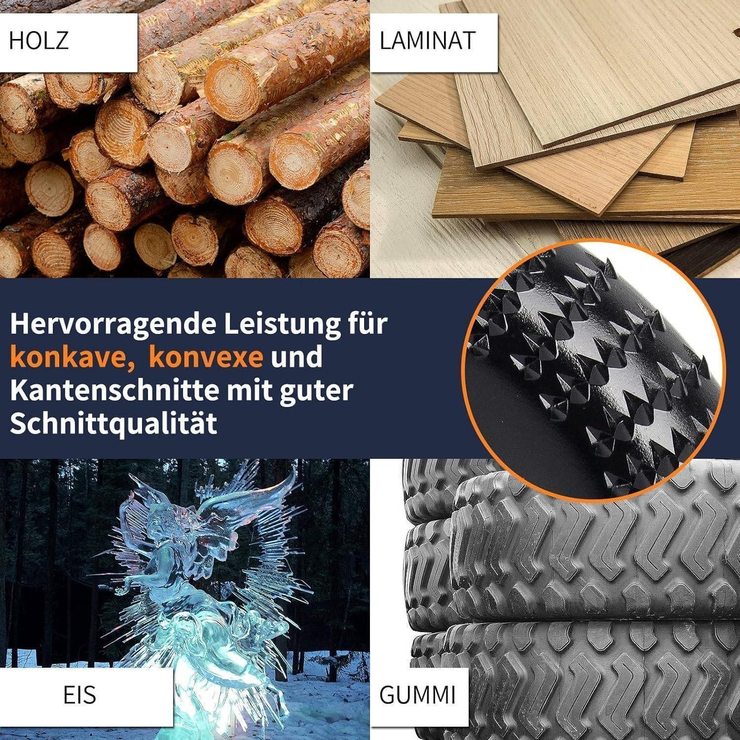 LuxusKollektion Raspelscheibe Schleifscheiben Holz Winkelschleifer Raspelscheibe 4 Stück 125 mm – Bild 5 von 5